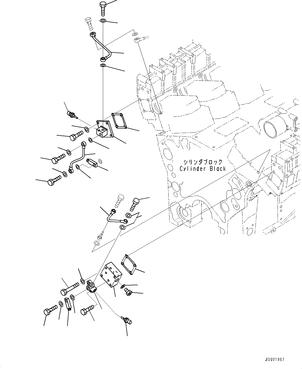 Схема запчастей Komatsu SAA12V140E-3D - ВОЗВРАТ ТОПЛИВА (№9-) ВОЗВРАТ ТОПЛИВА