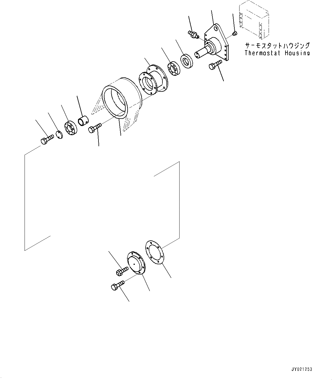 Схема запчастей Komatsu SAA12V140E-3D - ВЕНТИЛЯТОР ОХЛАЖДЕНИЯ ПРИВОД (№-) ВЕНТИЛЯТОР ОХЛАЖДЕНИЯ ПРИВОД