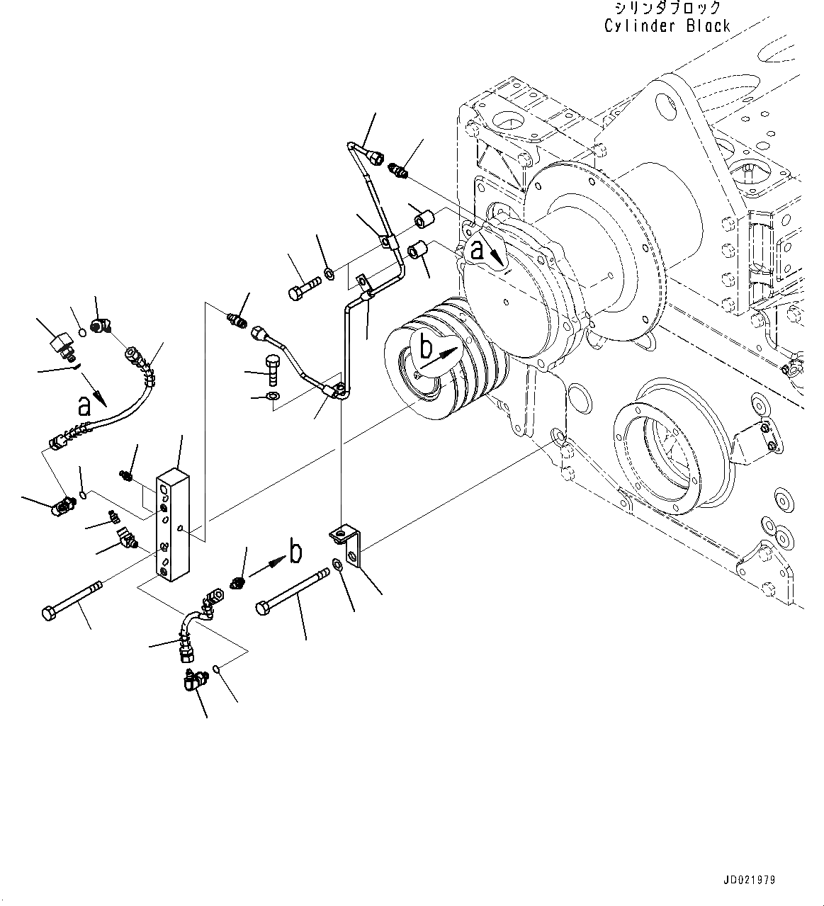 Схема запчастей Komatsu SAA12V140E-3D - НАТЯЖНОЙ РОЛИК, НАТЯЖНОЙ РОЛИК СМАЗ. ТРУБЫ (№9-) НАТЯЖНОЙ РОЛИК