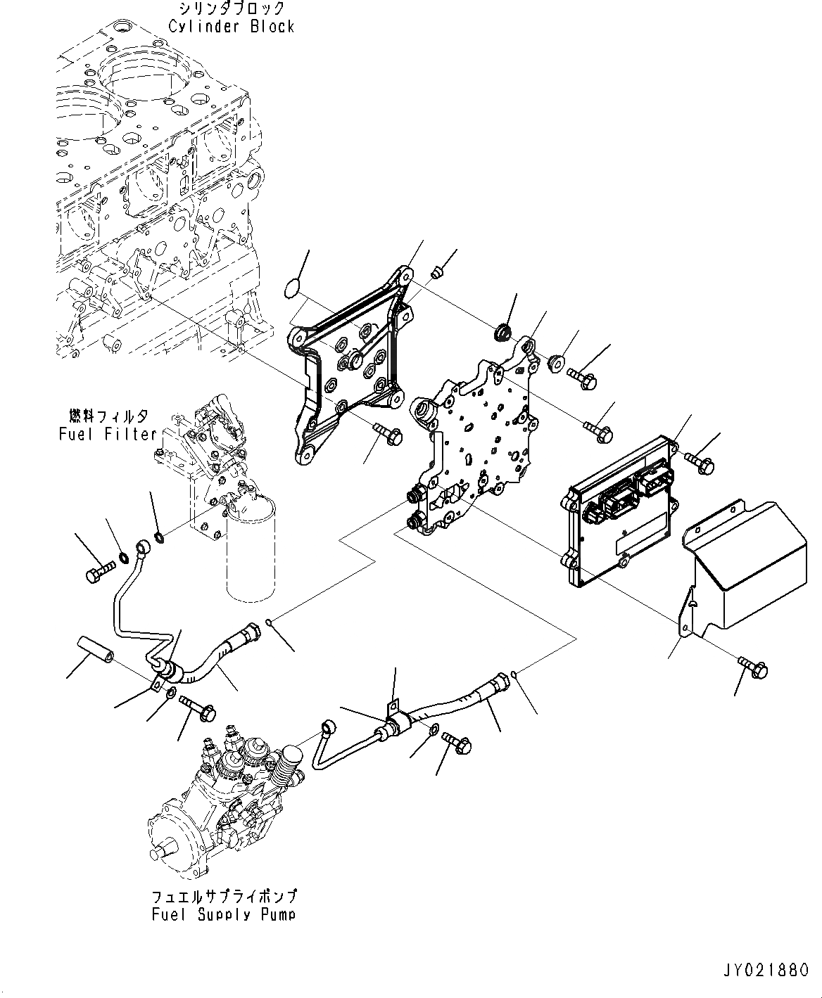 Схема запчастей Komatsu SAA6D140E-5ER - ТОПЛИВН. ВПРЫСК КОНТРОЛЛЕР (№-) ТОПЛИВН. ВПРЫСК КОНТРОЛЛЕР