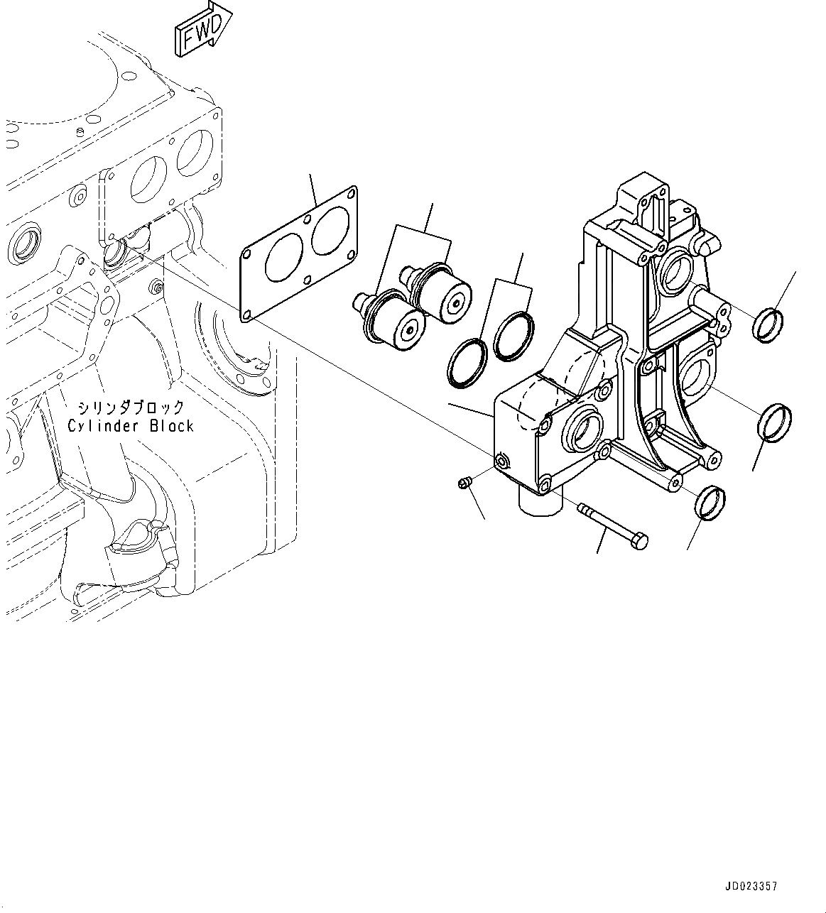 Схема запчастей Komatsu SAA6D170E-5BR - ТЕРМОСТАТ И ТЕРМОСТАТ (№8-) ТЕРМОСТАТ И ТЕРМОСТАТ
