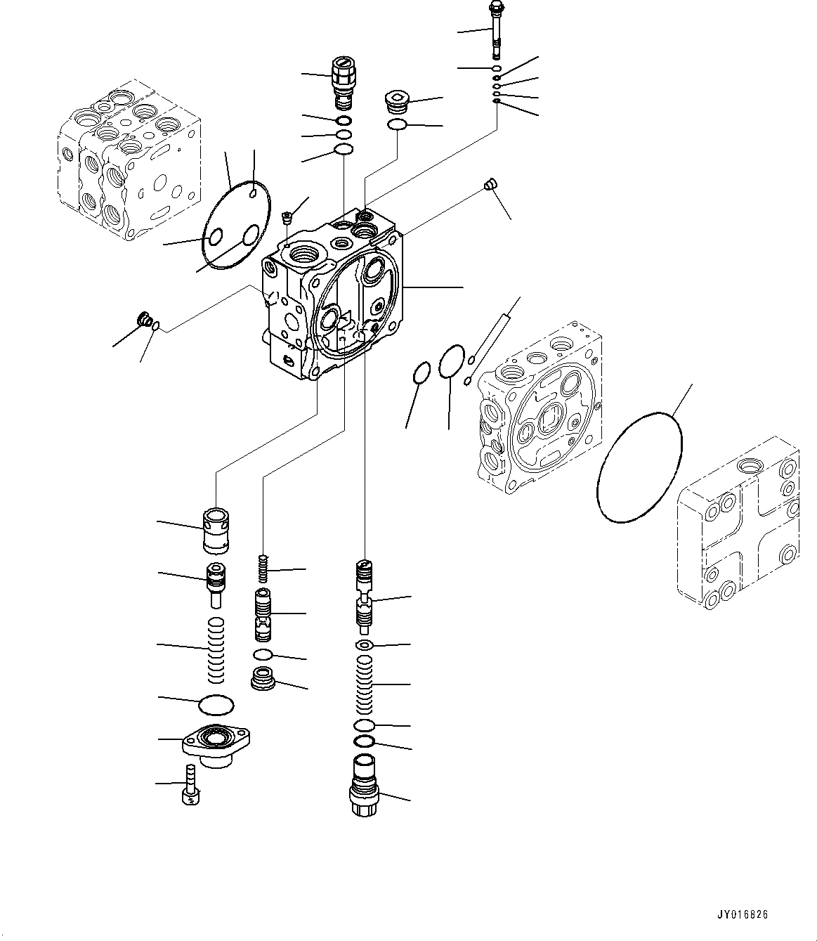 Схема запчастей Komatsu D65WX-17 - КРЫЛО, УПРАВЛЯЮЩ. КЛАПАН, 3-Х СЕКЦИОНН. (/) (№-) КРЫЛО, АККУМУЛЯТОР, PPC ТРУБЫ