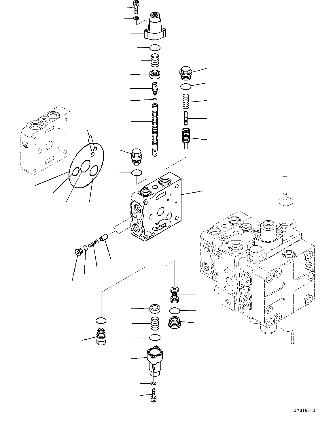 Схема запчастей Komatsu D65WX-17 - КРЫЛО, УПРАВЛЯЮЩ. КЛАПАН, 4-Х СЕКЦИОНН. (/) (№-) КРЫЛО, ЗАДН. -НАВЕСН. ОБОРУД, АККУМУЛЯТОР, PPC ТРУБЫ