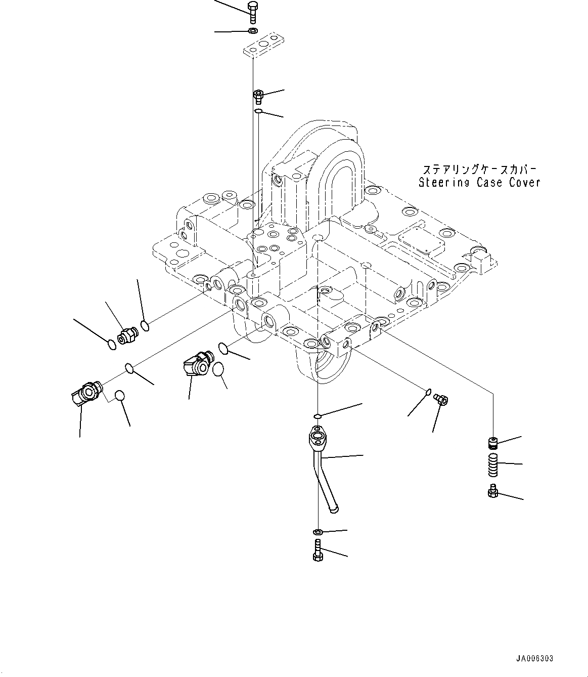 Схема запчастей Komatsu D65PX-17 - СИЛОВАЯ ПЕРЕДАЧА, РУЛЕВ. УПРАВЛЕНИЕ КОРПУС КРЫШКАКОМПОНЕНТЫ (№-) СИЛОВАЯ ПЕРЕДАЧА, ПОВОРОТН. ОТВАЛ С ИЗМ. УГЛОМ DOZER, ВНУТР. РАМА, MM, ПОВОРОТН. ОТВАЛ С ИЗМ. УГЛОМ ОТВАЛ