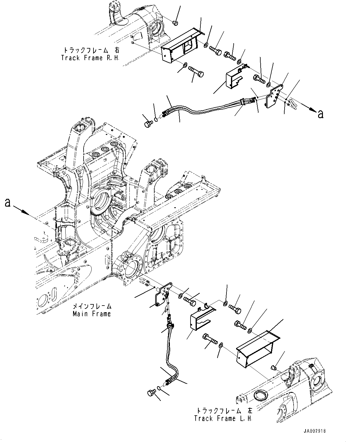 Схема запчастей Komatsu D65PX-17 - DOZER ПЕРЕКОС. ОТВАЛА ТРУБЫ, КРЫШКИ (№-) DOZER ПЕРЕКОС. ОТВАЛА ТРУБЫ, PROVISION ДЛЯ ПОВОРОТН. ОТВАЛА С ИЗМ. УГЛОМ НАКЛОНЯЕМ. ОТВАЛ