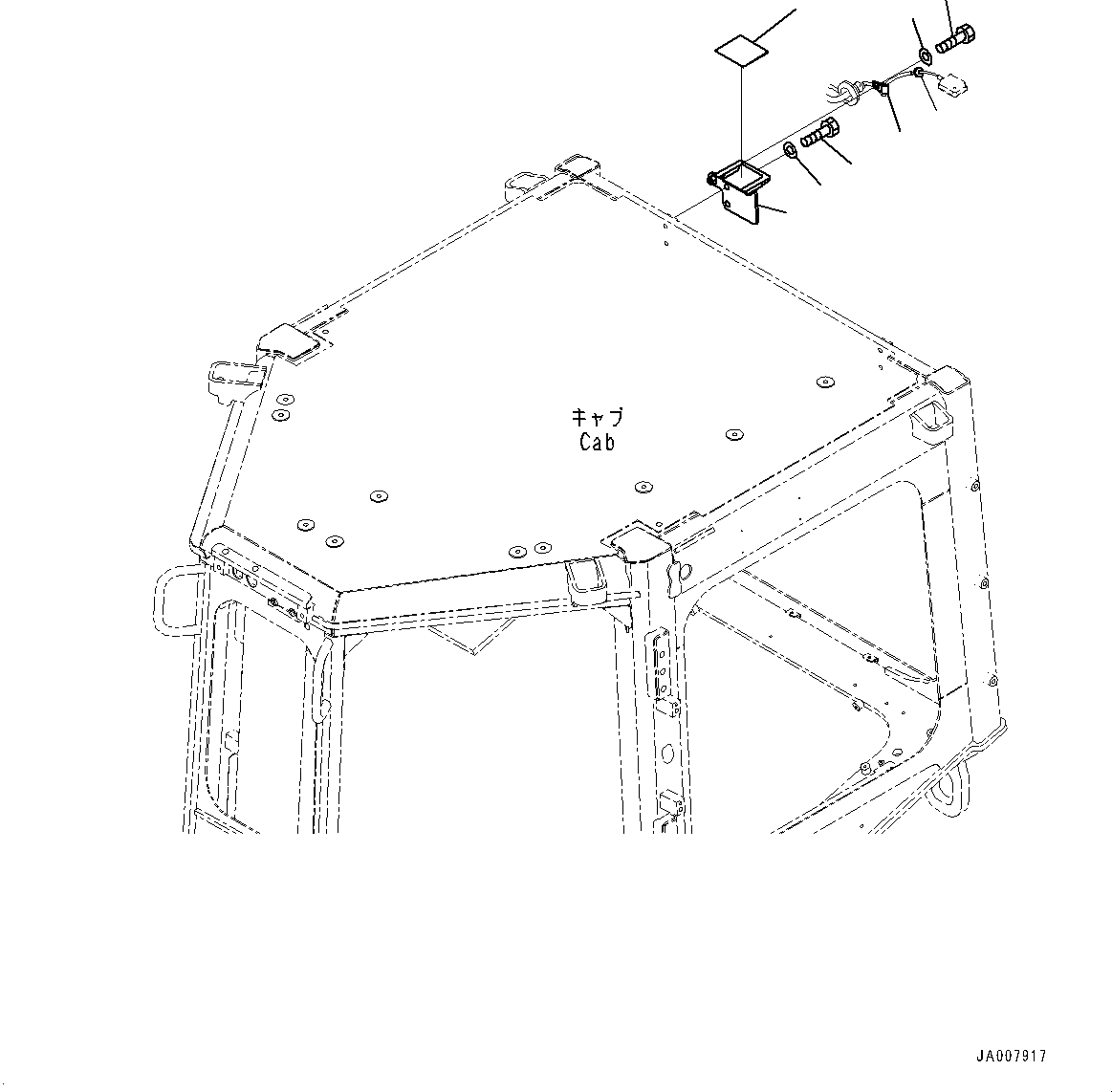 Схема запчастей Komatsu D65PX-17 - KOMTRAX КОМПОНЕНТЫ (№-) KOMTRAX КОМПОНЕНТЫ, БЕЗ D MACHINE УПРАВЛ-Е ЗАГЛУШКА И PLAY