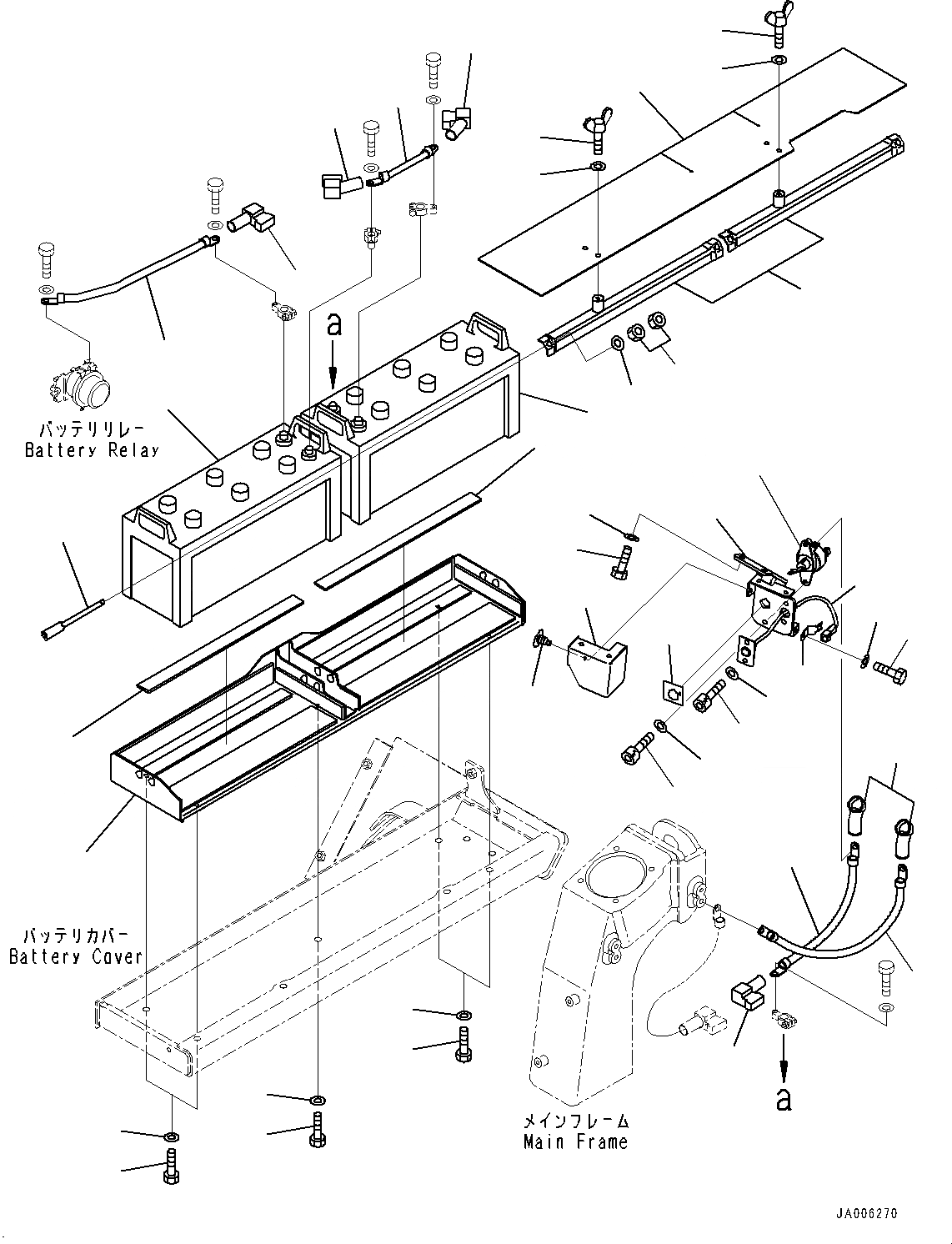 Схема запчастей Komatsu D65EX-17 - АККУМУЛЯТОР (№-) АККУМУЛЯТОР, С ЗАПРАВОЧН.LING НАСОС, ДЛЯ ВЫСОК. ЕМК.