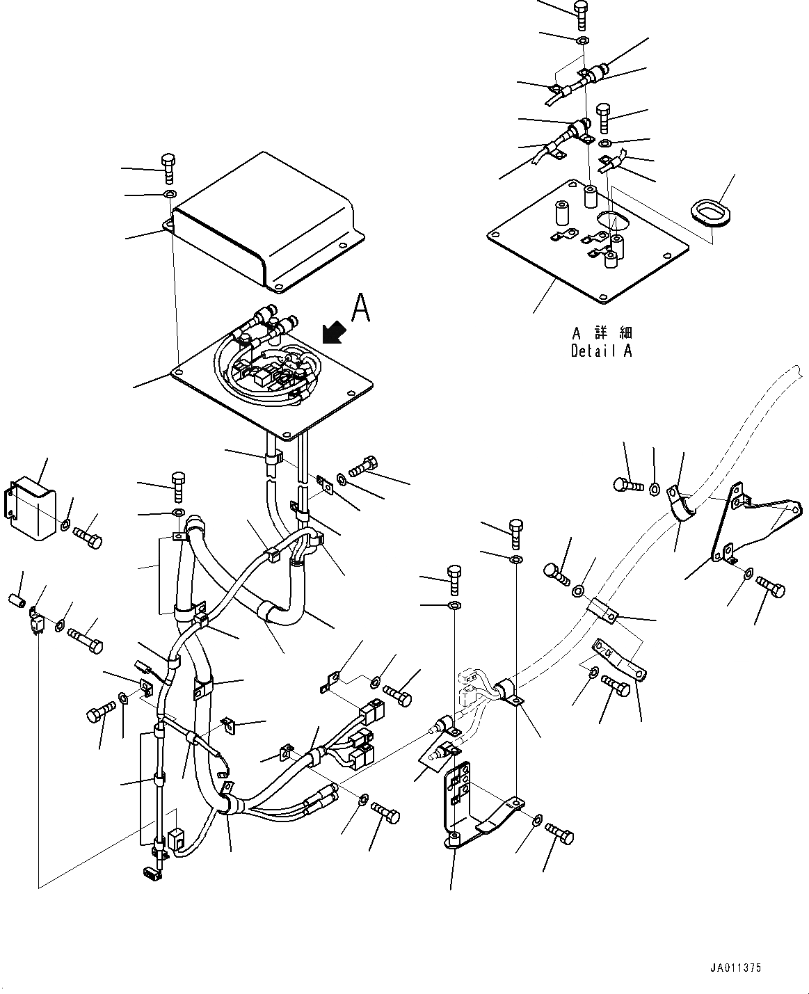 Схема запчастей Komatsu D65EX-17 - ЭЛЕКТРИЧ. ПРОВОДКА, ПРОВОДКА (/) (№-) ЭЛЕКТРИЧ. ПРОВОДКА, С D MACHINE УПРАВЛ-Е ЗАГЛУШКА И PLAY, ДЛЯ LANDFILL СПЕЦ-ЯIFICATION