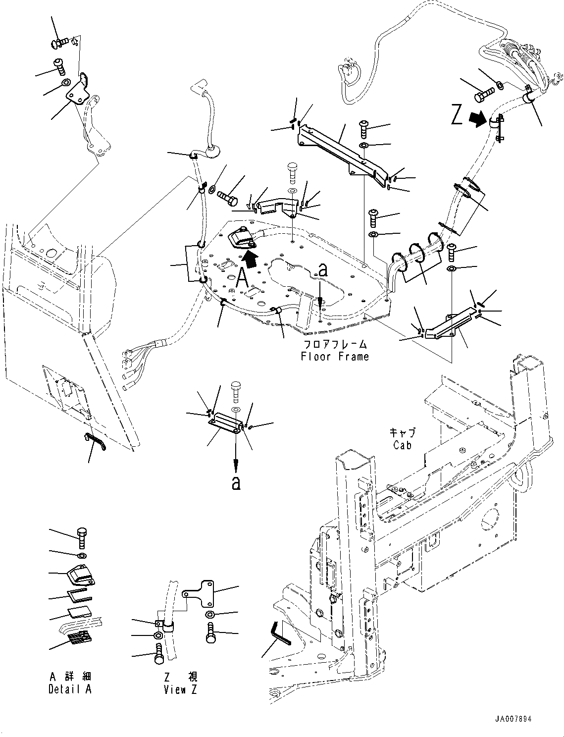 Схема запчастей Komatsu D65EX-17 - КАБИНА ROPS, D MACHINE УПРАВЛ-Е КАБИНА ПЕРЕДН. SURROUNDING ЧАСТИ (№-) КАБИНА ROPS, С AM-FM STEREO РАДИО С AUX ФИКСИР., СЕВ. АМЕРИКА, ДЛЯ D MACHINE УПРАВЛ-Е ЗАГЛУШКА И PLAY