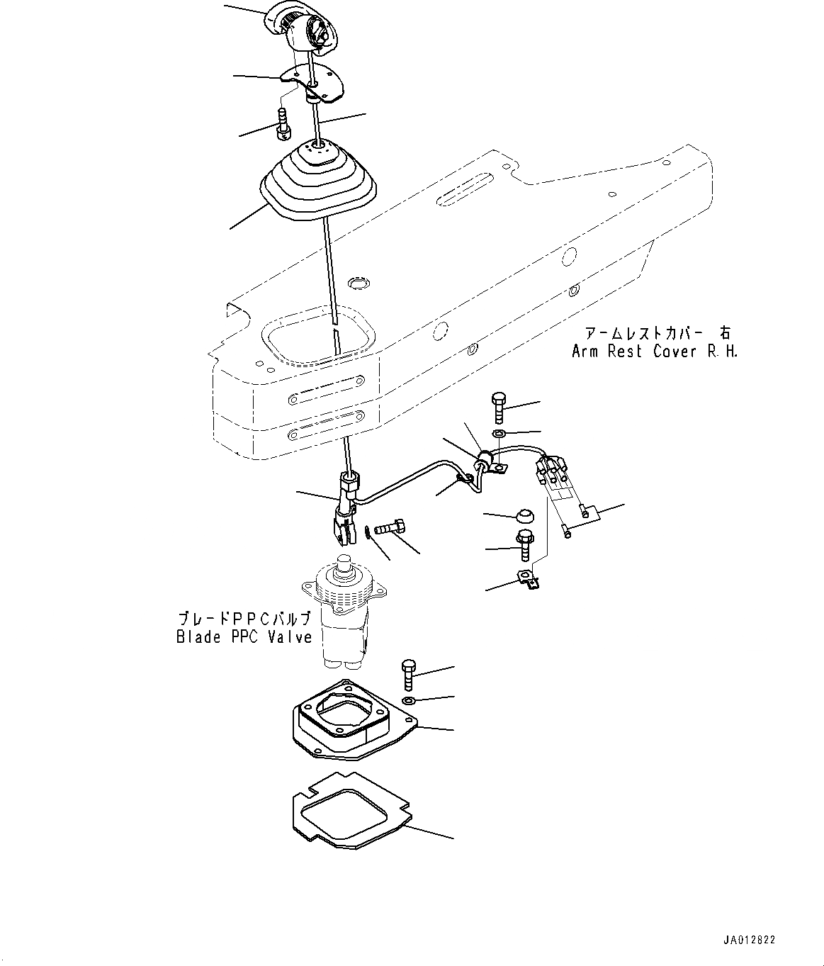 Схема запчастей Komatsu D65EX-17 - DOZER УПРАВЛ-Е, РЫЧАГ (№-) DOZER УПРАВЛ-Е, С PROVISION ДЛЯ ПОВОРОТН. ОТВАЛА С ИЗМ. УГЛОМ НАКЛОНЯЕМ. ОТВАЛ, ЗАДН. -НАВЕСН. ОБОРУД, ДЛЯ D MACHINE УПРАВЛ-Е ЗАГЛУШКА И PLAY
