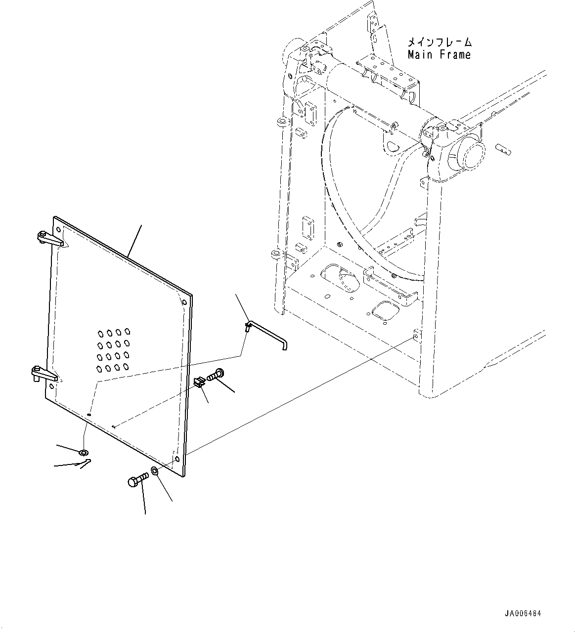 Схема запчастей Komatsu D65EX-17 - ЗАСЛОНКА РАДИАТОРА (№-) ЗАСЛОНКА РАДИАТОРА, УСИЛ.ENED ПЕРФОРИРОВАНН. ЗАСЛОНКА РАДИАТОРА
