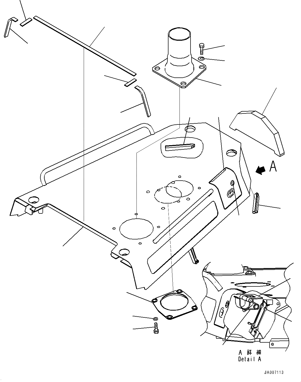 Схема запчастей Komatsu D65EX-17 - ФРОНТАЛЬНАЯ ЗАЩИТА, КАПОТ (№-) ФРОНТАЛЬНАЯ ЗАЩИТА, ДЛЯ LANDFILL СПЕЦ-ЯIFICATION