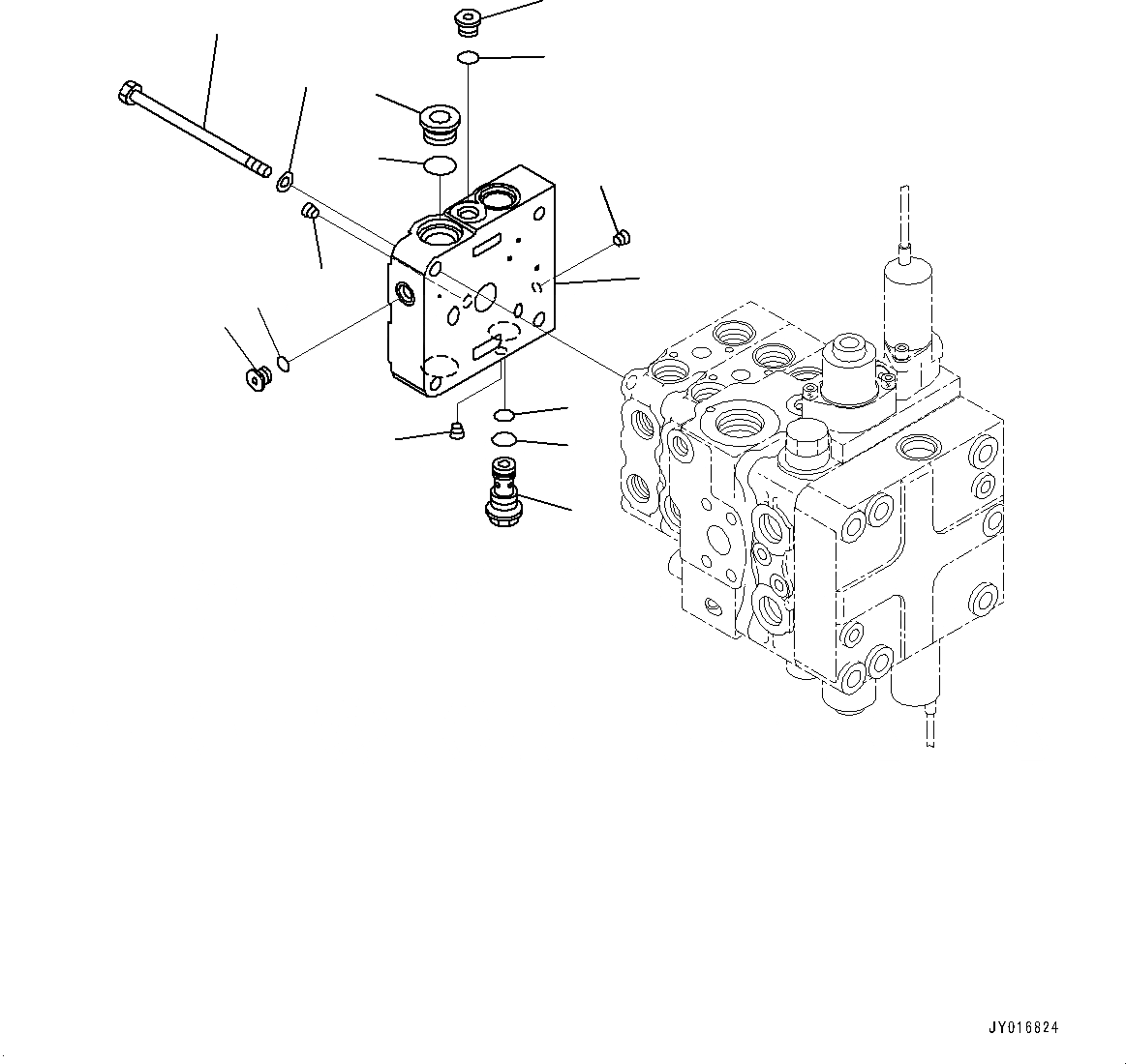 Схема запчастей Komatsu D65EX-17 - КРЫЛО, УПРАВЛЯЮЩ. КЛАПАН, 3-Х СЕКЦИОНН. (/) (№-) КРЫЛО, С D MACHINE УПРАВЛ-Е ЗАГЛУШКА И PLAY, БЕЗ ЗАДН. -НАВЕСН. ОБОРУД