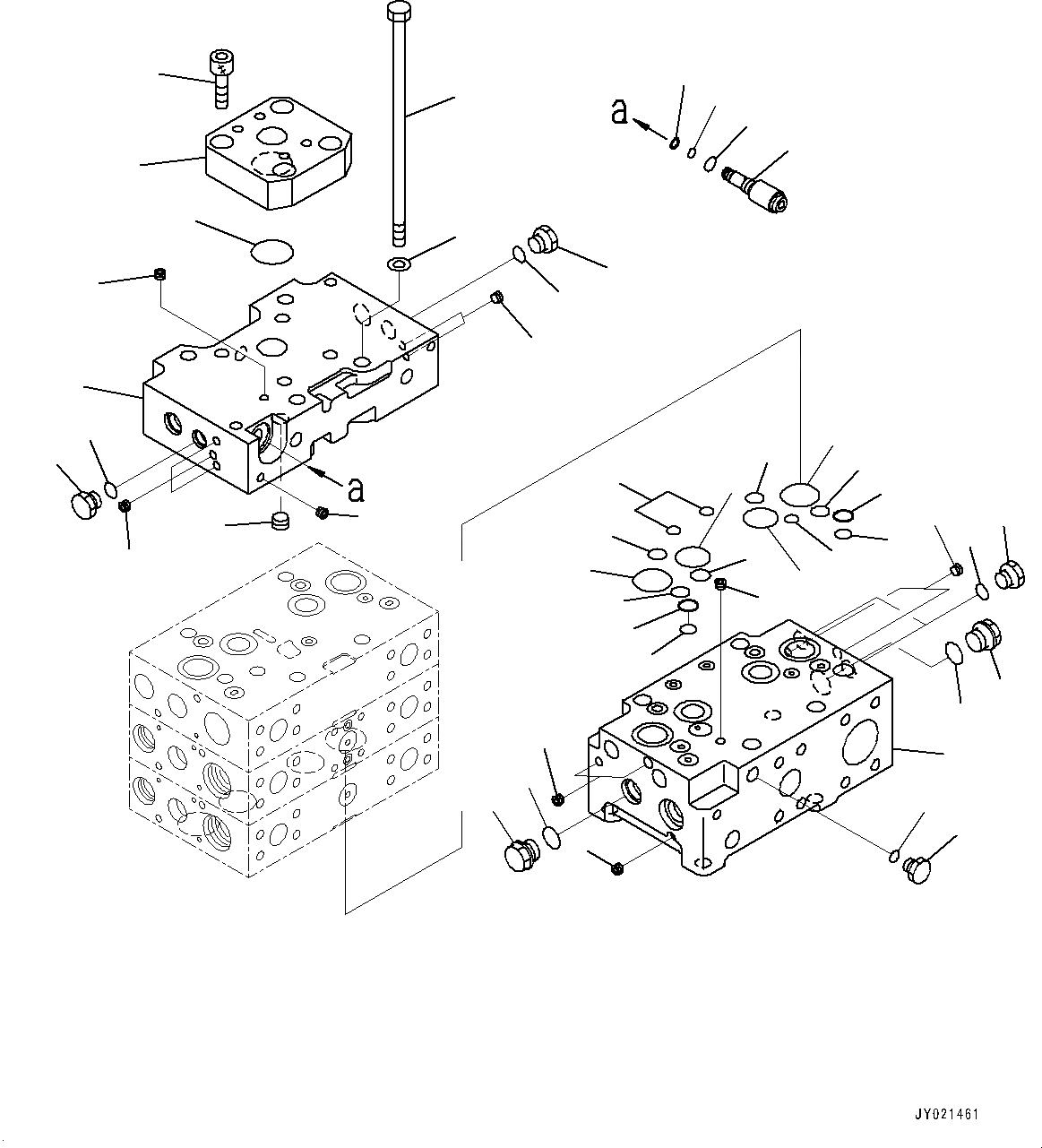 Схема запчастей Komatsu WA500-6 - УПРАВЛЯЮЩ. КЛАПАН, -КЛАПАН (/) (№7-) УПРАВЛЯЮЩ. КЛАПАН, ДЛЯ STONE ОБСЛУЖ-Е СПЕЦ-Я.