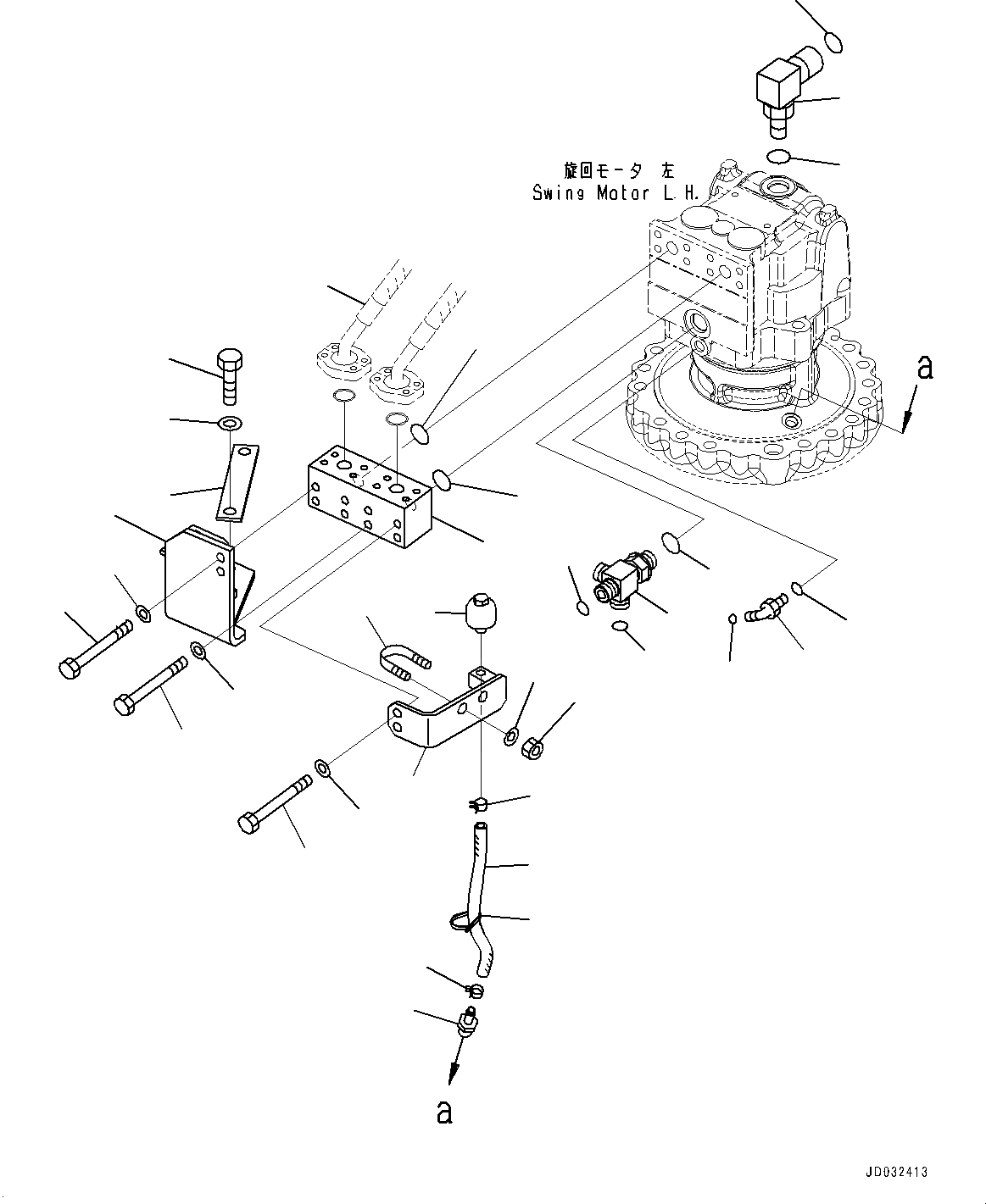Схема запчастей Komatsu PC650LC-8E0 - МЕХАНИЗМ ПОВОРОТА И МОТОР, БЛОК (/) (№-) МЕХАНИЗМ ПОВОРОТА И МОТОР