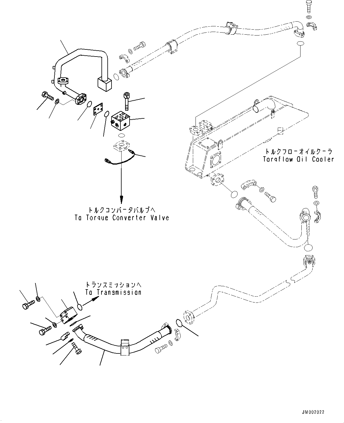 Схема запчастей Komatsu WA900-3E0 - ГИДРОТРАНСФОРМАТОР И ТРАНСМИССИЯ, СИСТЕМА ТРУБ ОХЛАЖДЕНИЯ (№9-) ГИДРОТРАНСФОРМАТОР И ТРАНСМИССИЯ