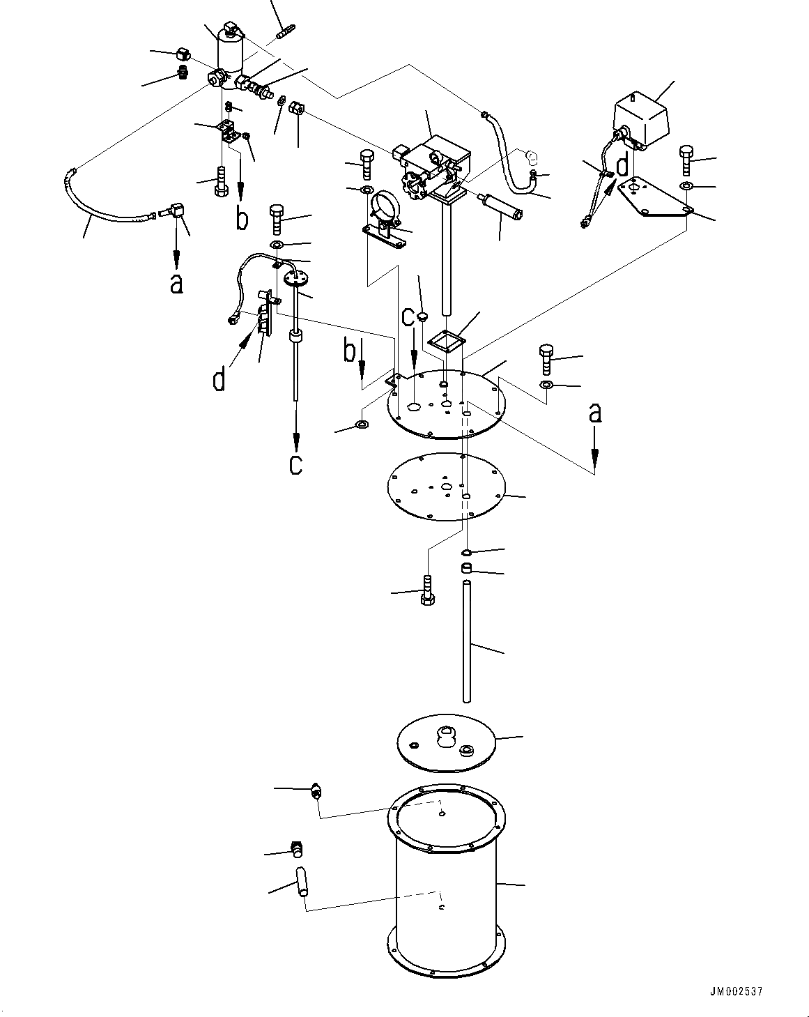 Схема запчастей Komatsu WA900-3E0 - УДАЛЕНН. СИСТ. СМАЗКИ СИСТЕМА, ВНУТР. ЧАСТИ, НАСОС СМАЗКИ (№9-) УДАЛЕНН. СИСТ. СМАЗКИ СИСТЕМА