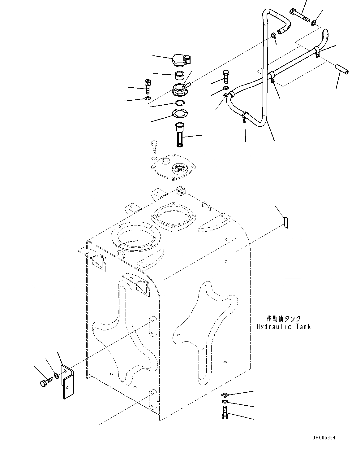 Схема запчастей Komatsu PC490LC-10 - ГИДР. БАК., САПУН КРЕПЛЕНИЕ (№8-) ГИДР. БАК., С СТРЕЛА И РУКОЯТЬ ANTI-DROP КЛАПАН, ДЛЯ СТРАН ЕС ARRANGEMENT