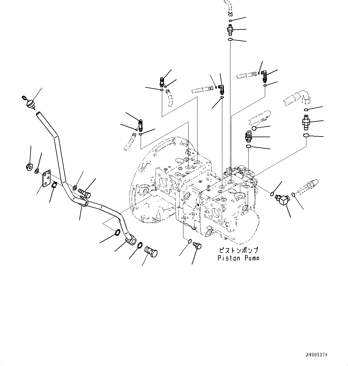 Схема запчастей Komatsu PC490LC-10 - ПОРШЕНЬ НАСОС (№8-) ПОРШЕНЬ НАСОС
