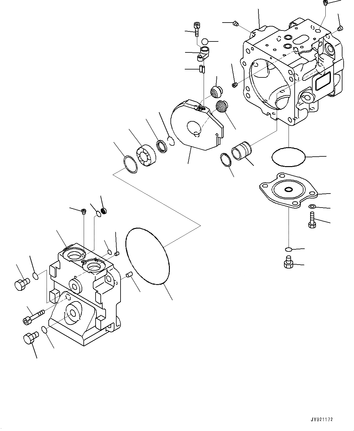Схема запчастей Komatsu PC490LC-10 - ПОРШЕНЬ НАСОС, ВНУТР. ЧАСТИ (/7) (№8-) ПОРШЕНЬ НАСОС