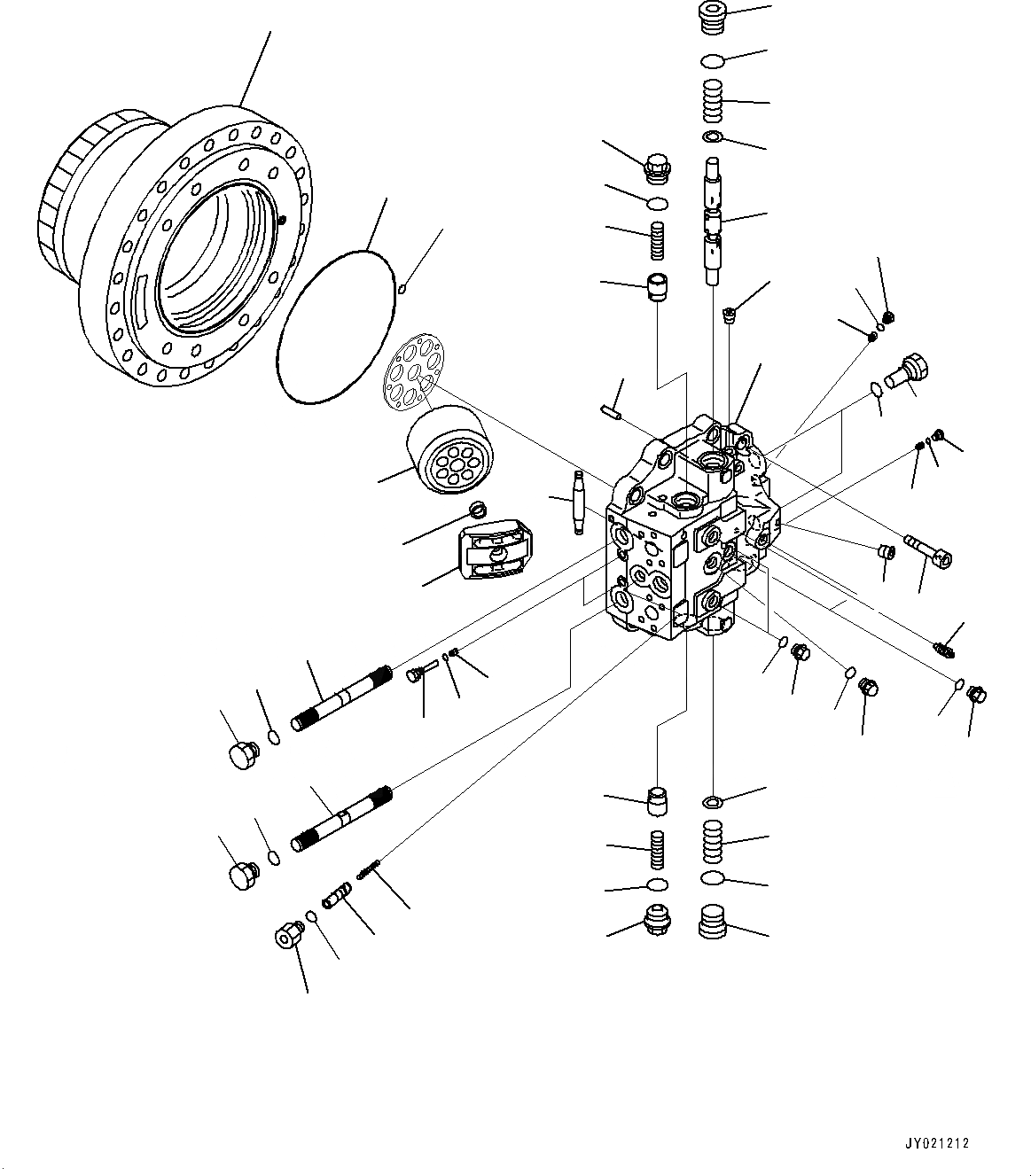 Схема запчастей Komatsu PC490LC-10 - МОТОР ХОДА И КОНЕЧНАЯ ПЕРЕДАЧА, МОТОР ХОДА , ЛЕВ. (/) (№8-) МОТОР ХОДА И КОНЕЧНАЯ ПЕРЕДАЧА