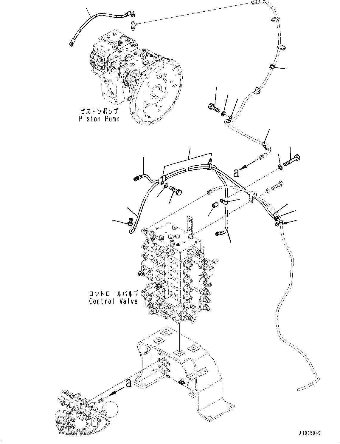 Схема запчастей Komatsu PC240LC-10 - СОЛЕНОИДНЫЙ КЛАПАН, ТРУБЫ (№9-) СОЛЕНОИДНЫЙ КЛАПАН, С -ДОПОЛН. АКТУАТОР ТРУБЫ, АККУМУЛЯТОР