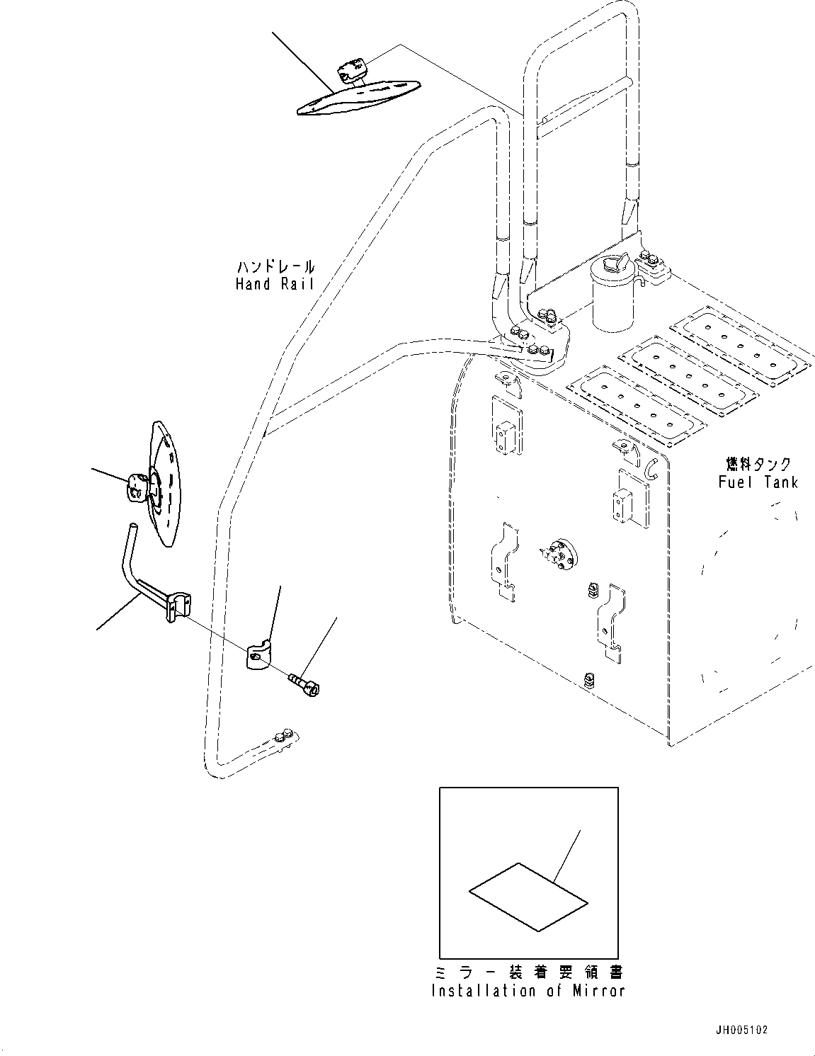 Схема запчастей Komatsu PC240LC-10 - ЗАДН.VIEW ЗЕРКАЛАПРАВ. (№9-) ЗАДН.VIEW ЗЕРКАЛАПРАВ.