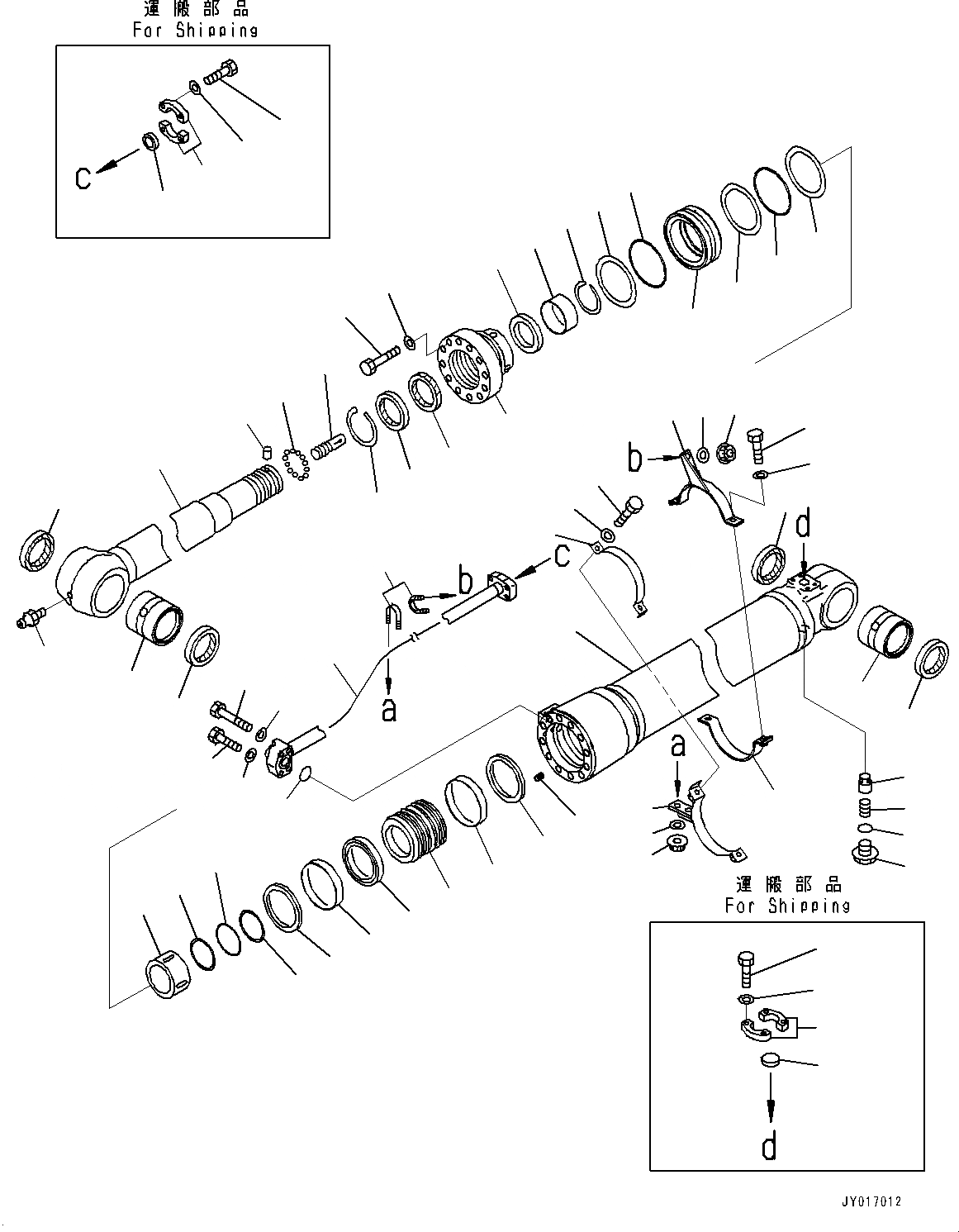 Схема запчастей Komatsu PC240LC-10 - ЦИЛИНДР РУКОЯТИ(№9-) ЦИЛИНДР РУКОЯТИ
