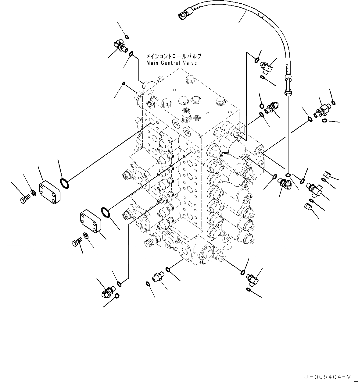 Схема запчастей Komatsu PC290LC-10 - УПРАВЛЯЮЩ. КЛАПАН, СОЕДИНИТЕЛЬН. ЧАСТИ (/) (№-) УПРАВЛЯЮЩ. КЛАПАН