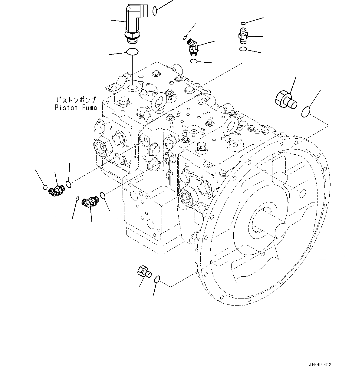Схема запчастей Komatsu PC290LC-10 - ПОРШЕНЬ НАСОС КОМПОНЕНТЫ (№-) ПОРШЕНЬ НАСОС КОМПОНЕНТЫ