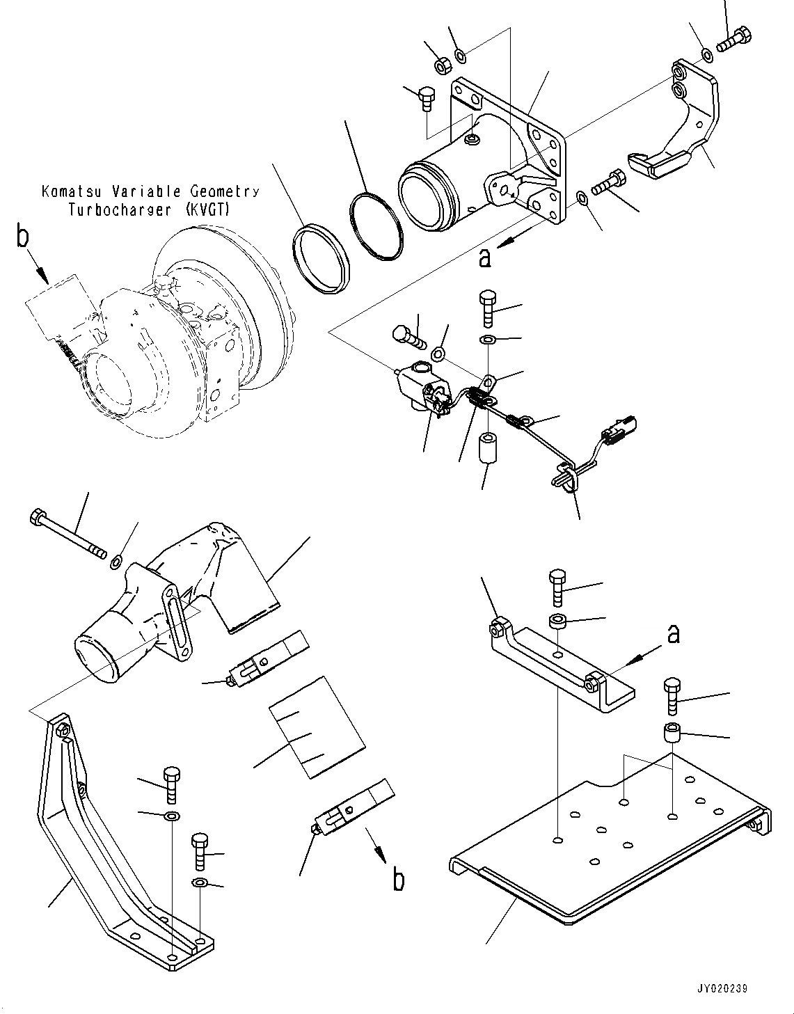 Схема запчастей Komatsu SAA6D125E-6A - KOMATSU РЕГУЛИР. GEOMETRY ТУРБОНАГНЕТАТЕЛЬ (KVGT), KOMATSU DIESEL ЧАСТЬICULATE ФИЛЬТР. (KDPF) ТРУБЫ (№7-) KOMATSU РЕГУЛИР. GEOMETRY ТУРБОНАГНЕТАТЕЛЬ (KVGT)