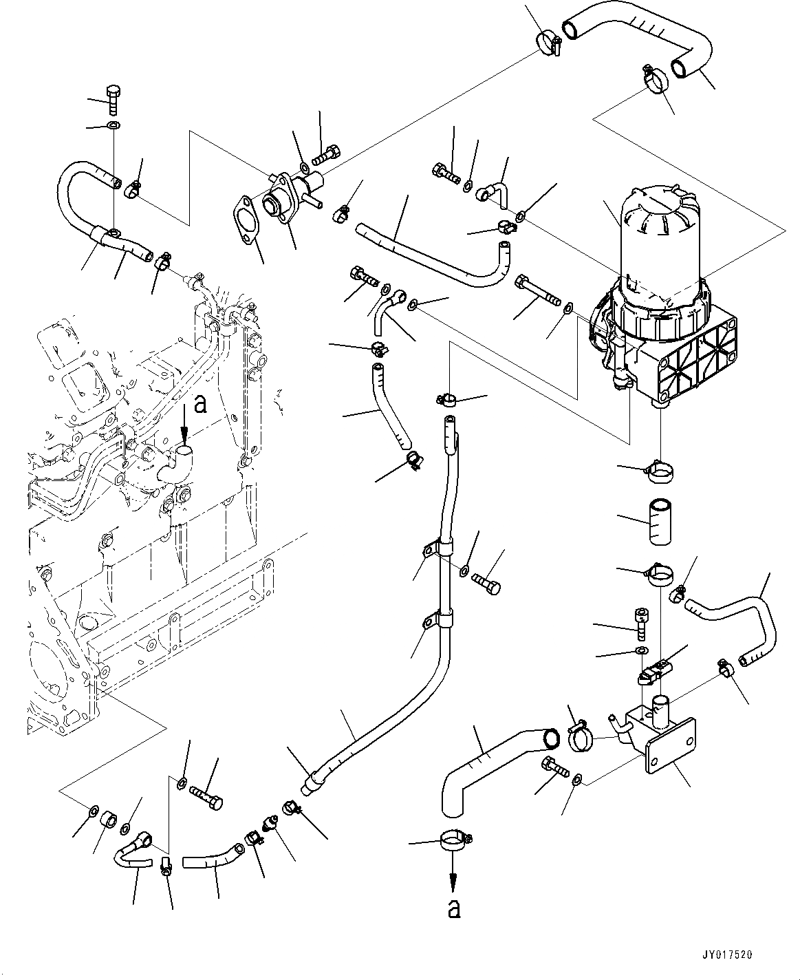 Схема запчастей Komatsu SAA6D125E-6A - KOMATSU ЗАКРЫТ.D CRANKКОРПУС ВЕНТИЛЯТОРILATION (KCCV), (№7-) KOMATSU ЗАКРЫТ.D CRANKКОРПУС ВЕНТИЛЯТОРILATION (KCCV)