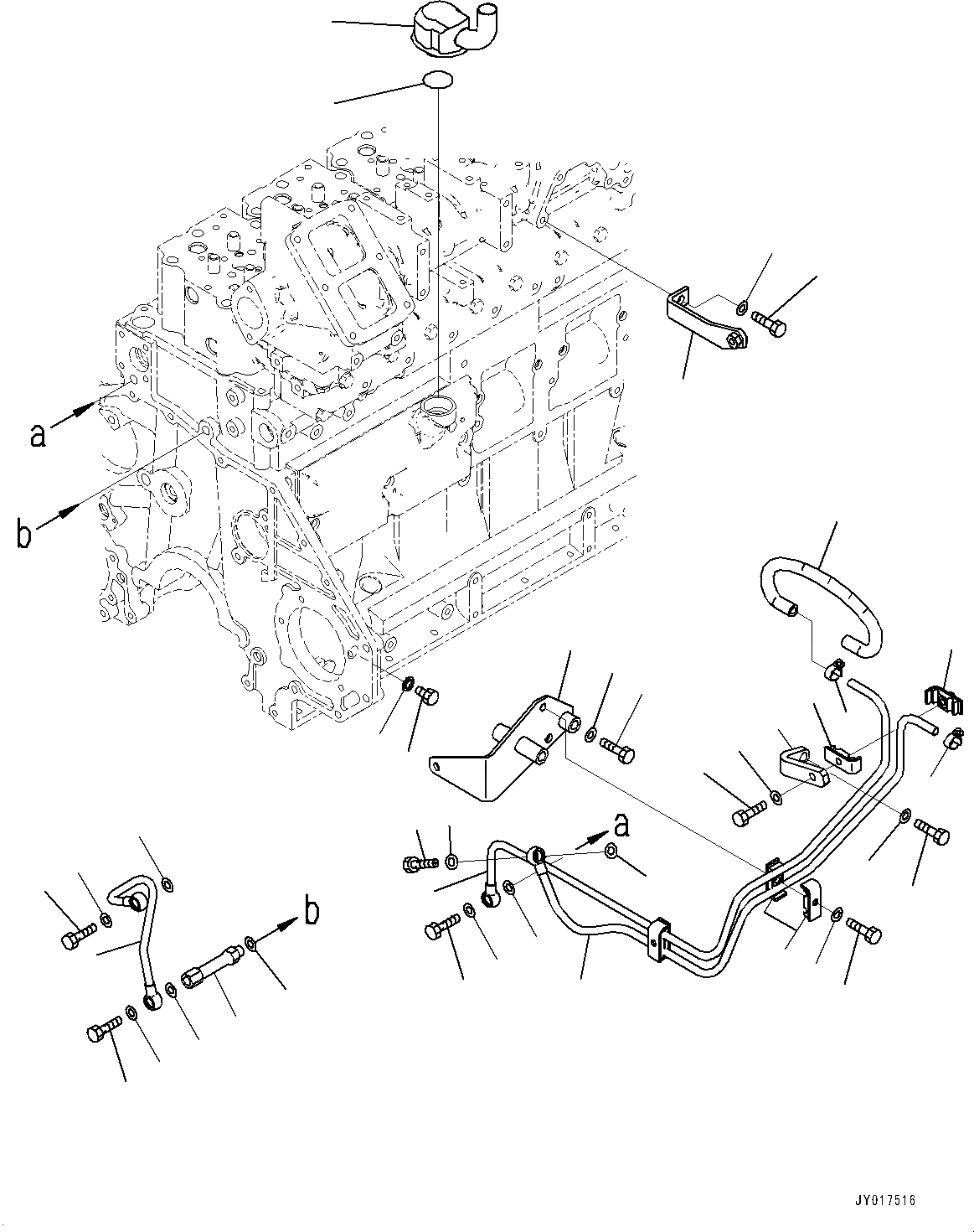 Схема запчастей Komatsu SAA6D125E-6A - ЗАКРЫТ.D CRANKКОРПУС ВЕНТИЛЯТОРILATION(CCV), КОМПОНЕНТЫ (№7-) ЗАКРЫТ.D CRANKКОРПУС ВЕНТИЛЯТОРILATION(CCV)