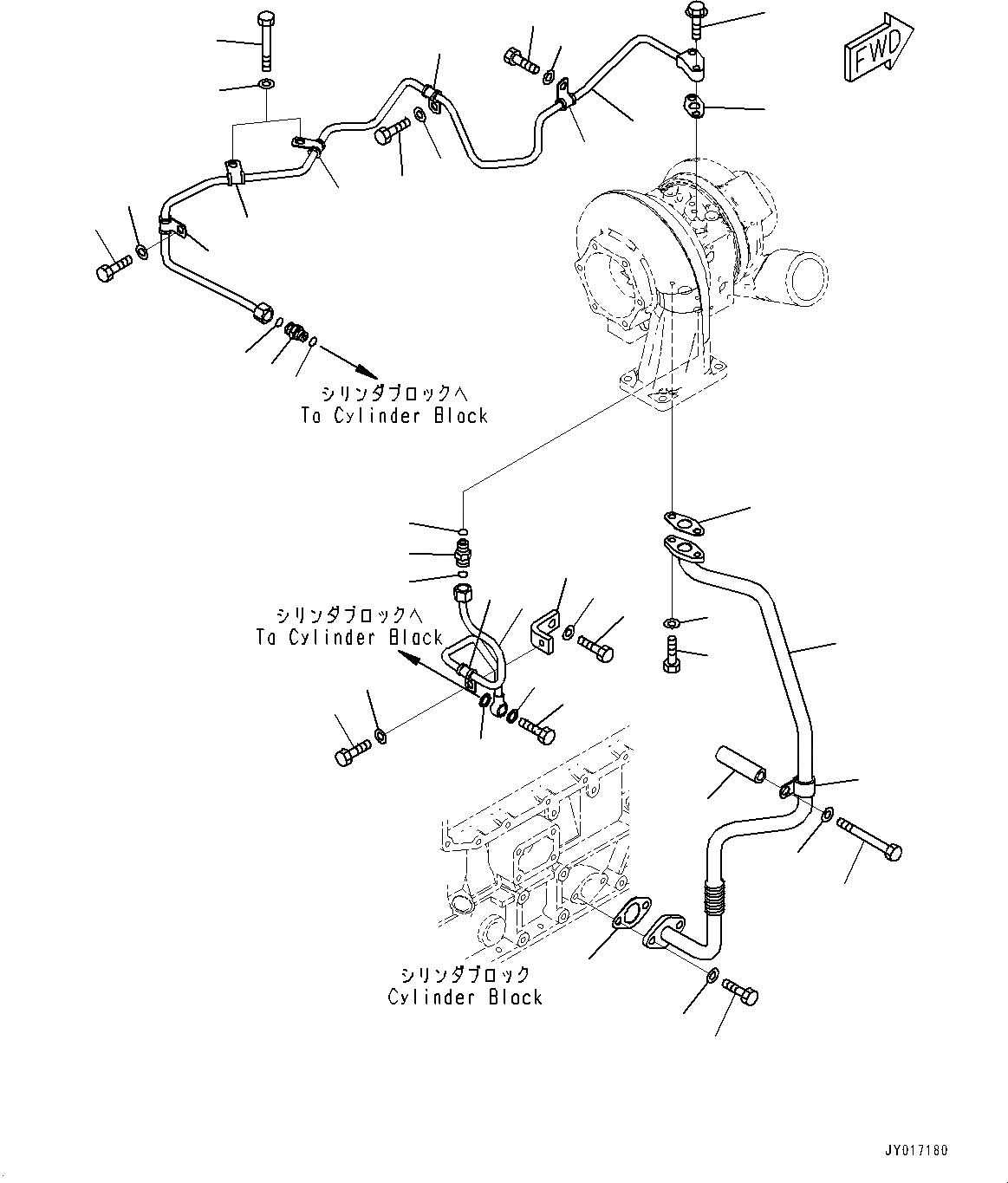 Схема запчастей Komatsu SAA6D125E-6B - KOMATSU РЕГУЛИР. GEOMETRY ТУРБОНАГНЕТАТЕЛЬ (KVGT), ТРУБЫ (№7-) KOMATSU РЕГУЛИР. GEOMETRY ТУРБОНАГНЕТАТЕЛЬ (KVGT)