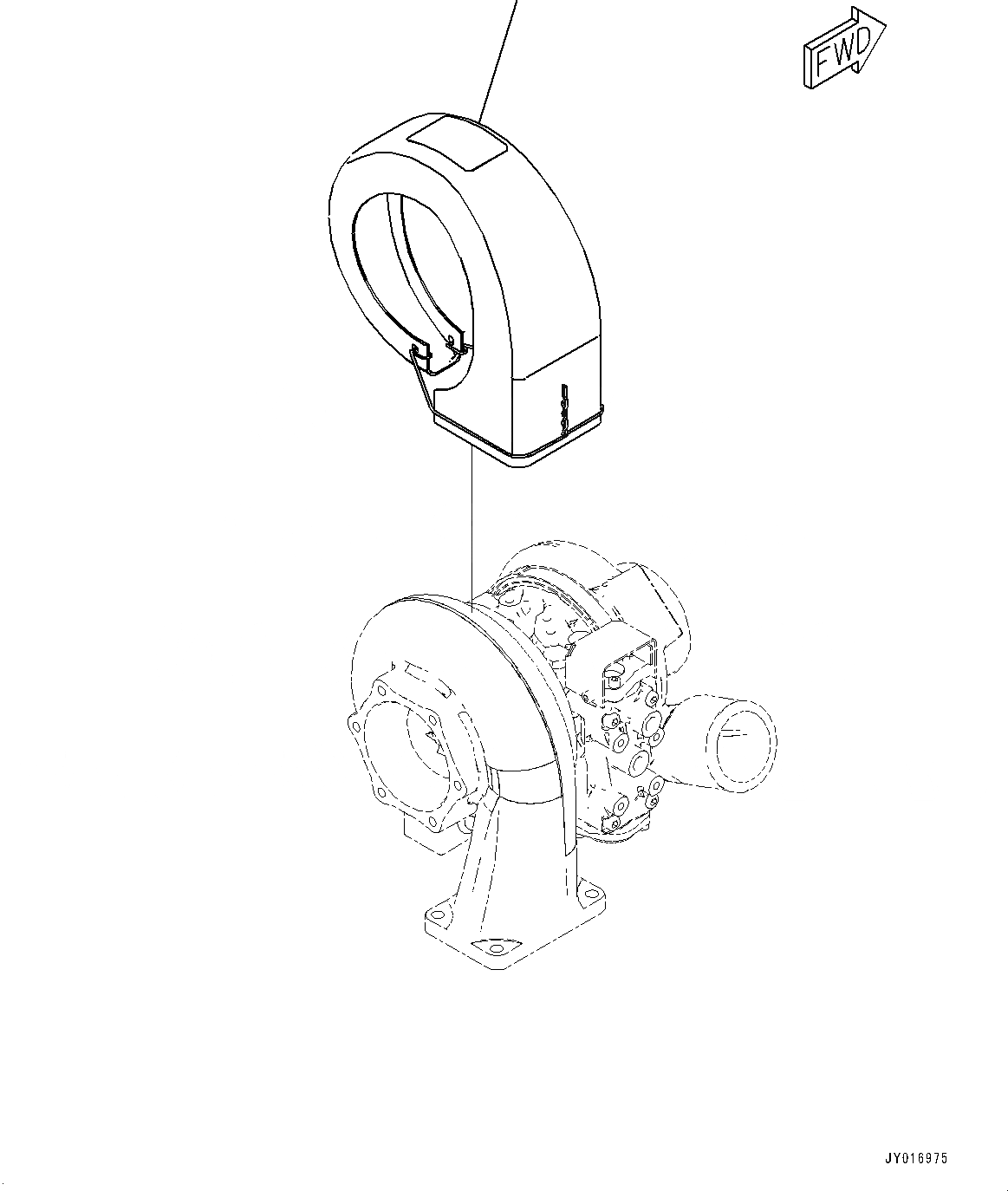Схема запчастей Komatsu SAA6D125E-6B - ТЕРМОЗАЩИТА (№7-) ТЕРМОЗАЩИТА