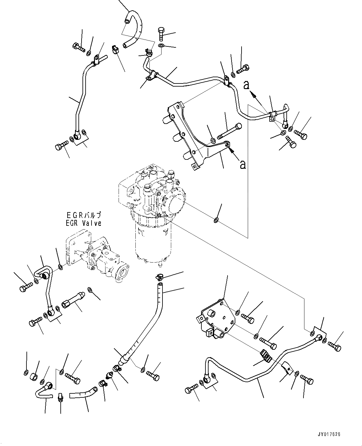 Схема запчастей Komatsu SAA6D125E-6B - KOMATSU ЗАКРЫТ.D CRANKКОРПУС ВЕНТИЛЯТОРILATION (KCCV), ХЛАДАГЕНТ ТРУБЫ (№7-) KOMATSU ЗАКРЫТ.D CRANKКОРПУС ВЕНТИЛЯТОРILATION (KCCV)