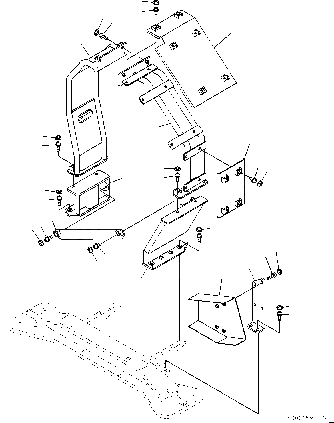 Схема запчастей Komatsu WA1200-6 - ВЕНТИЛЯТОР ОХЛАЖДЕНИЯ ЧАСТИ КОРПУСА, РЕМЕНЬ ВЕНТИЛЯТОРА КРЫШКА(№-) ВЕНТИЛЯТОР ОХЛАЖДЕНИЯ ЧАСТИ КОРПУСА, ЕС БЕЗОПАСН. REGULATION