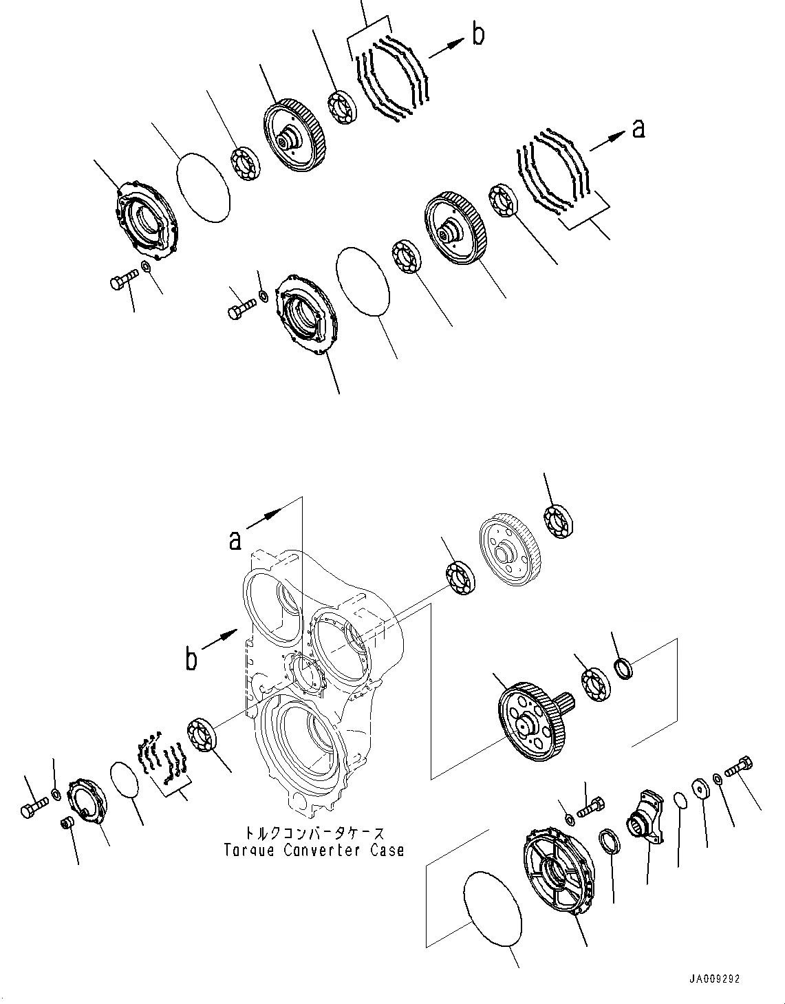 Схема запчастей Komatsu WA1200-6 - ГИДРОТРАНСФОРМАТОР И ТРАНСМИССИЯ, ГИДРОТРАНСФОРМАТОР ВХОД ПЕРЕДАЧА ПРИВОД (/) (№-) ГИДРОТРАНСФОРМАТОР И ТРАНСМИССИЯ