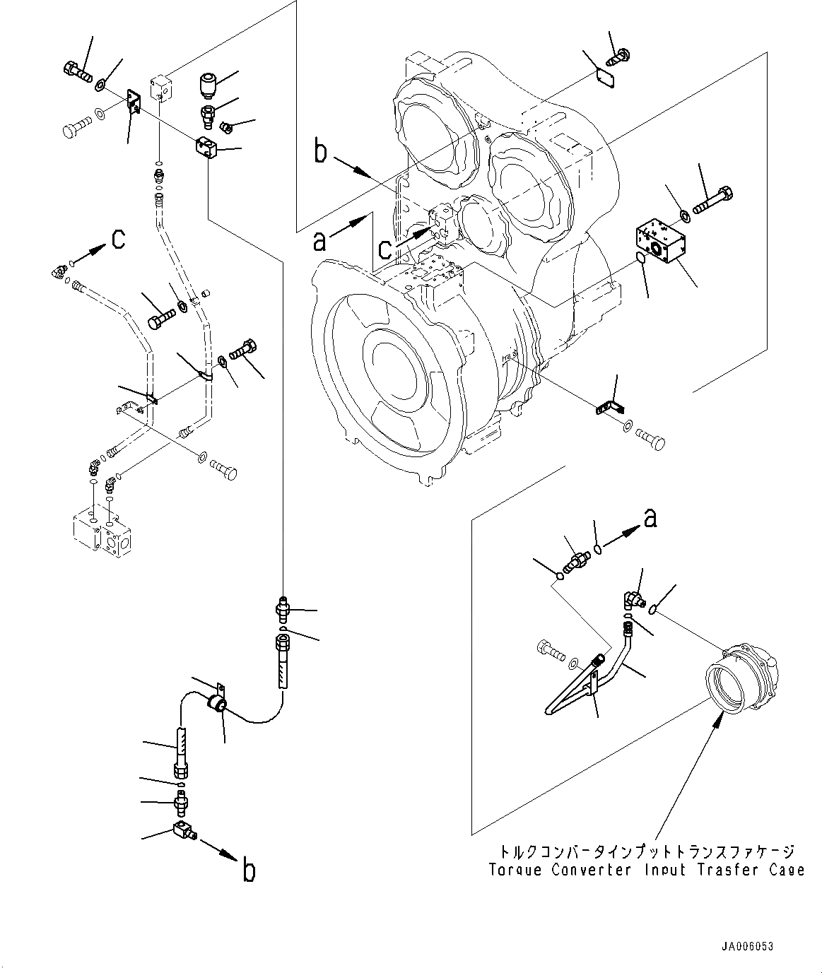 Схема запчастей Komatsu WA1200-6 - ГИДРОТРАНСФОРМАТОР И ТРАНСМИССИЯ, ГИДРОТРАНСФОРМАТОР ВХОД ПЕРЕДАЧА ТРУБЫ (/) (№-) ГИДРОТРАНСФОРМАТОР И ТРАНСМИССИЯ