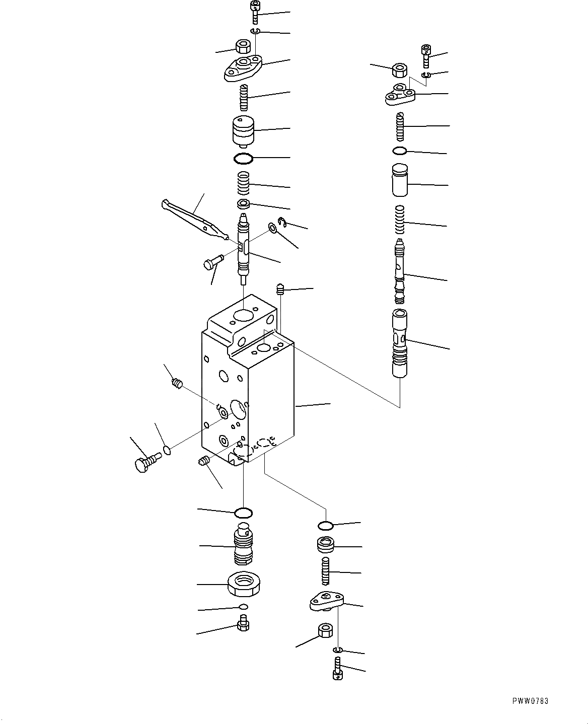 Схема запчастей Komatsu WA1200-6 - ГИДРАВЛ МАСЛ. ОСНОВН. НАСОС, NO. ПОГРУЗ. НАСОС (/) (№-) ГИДРАВЛ МАСЛ. ОСНОВН. НАСОС