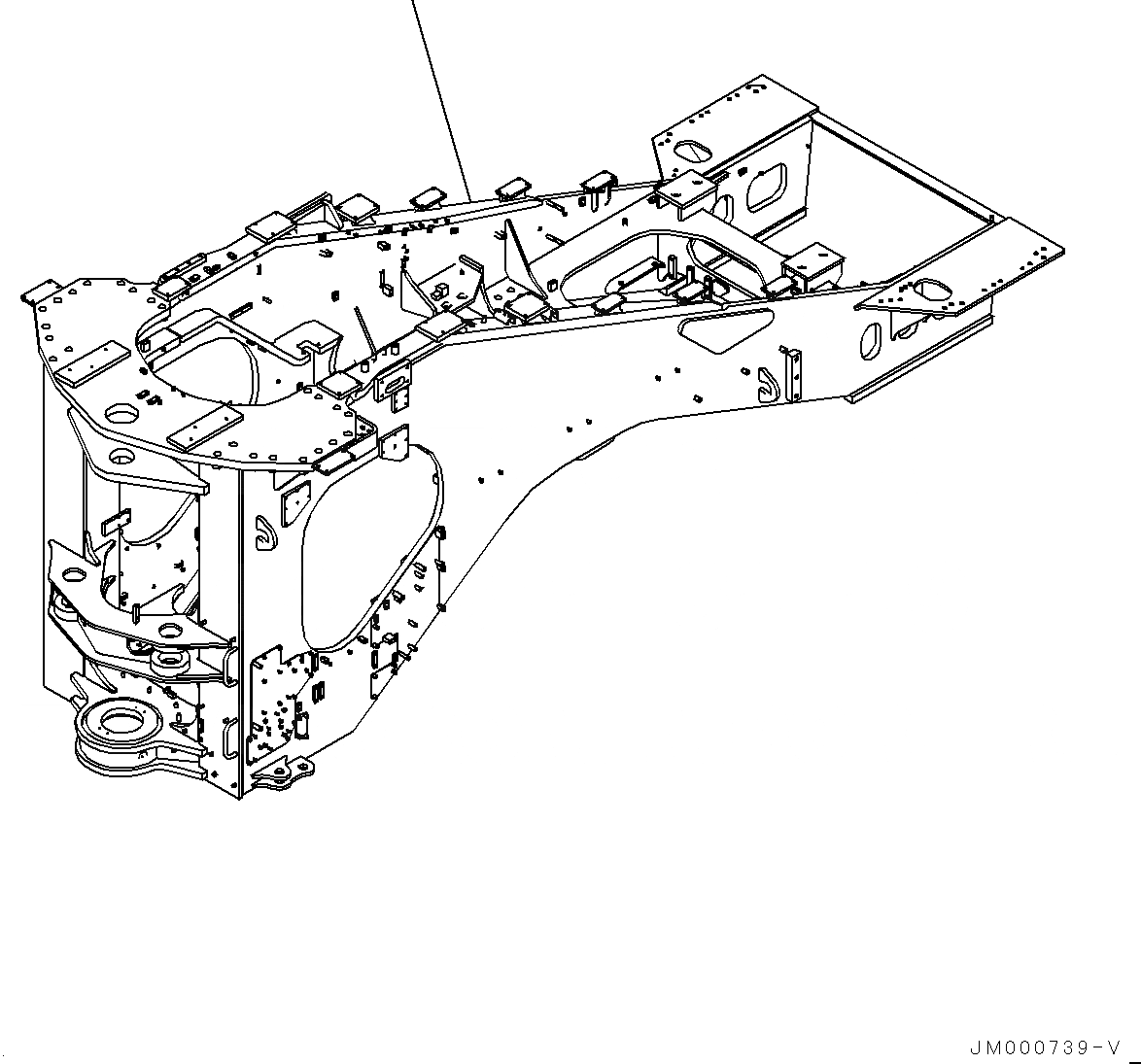 Схема запчастей Komatsu WA1200-6 - ЗАДН. РАМА (№-) ЗАДН. РАМА, ХОЛОДН. AREA СПЕЦ-ЯIFICATION A (- DEG C), С ОГНЕТУШИТЕЛЬ СТОЙКА, PROVISION ДЛЯ SERVICE ЦЕНТР.