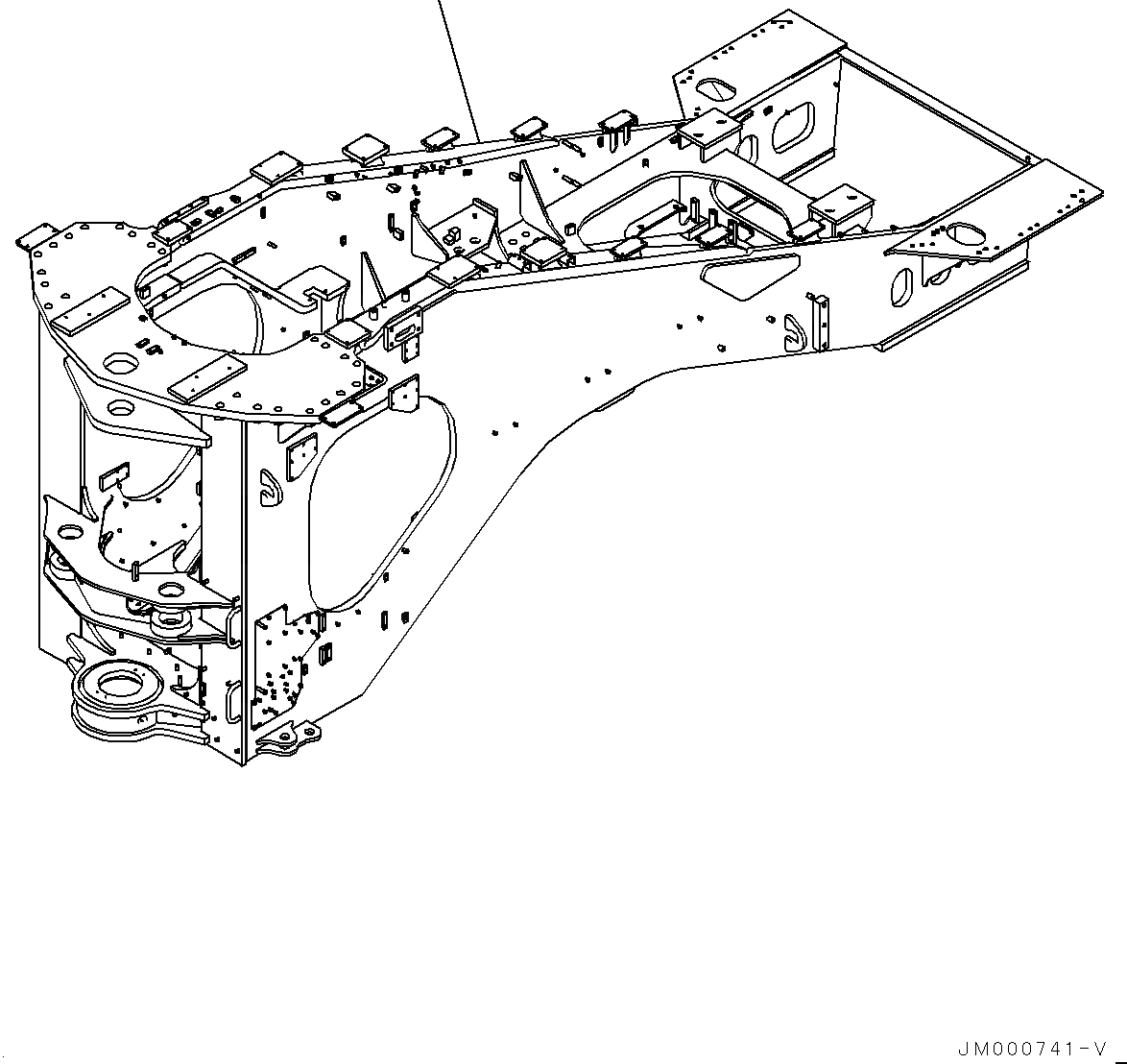 Схема запчастей Komatsu WA1200-6 - ЗАДН. РАМА (№-) ЗАДН. РАМА, ХОЛОДН. AREA СПЕЦ-ЯIFICATION A (- DEG C)