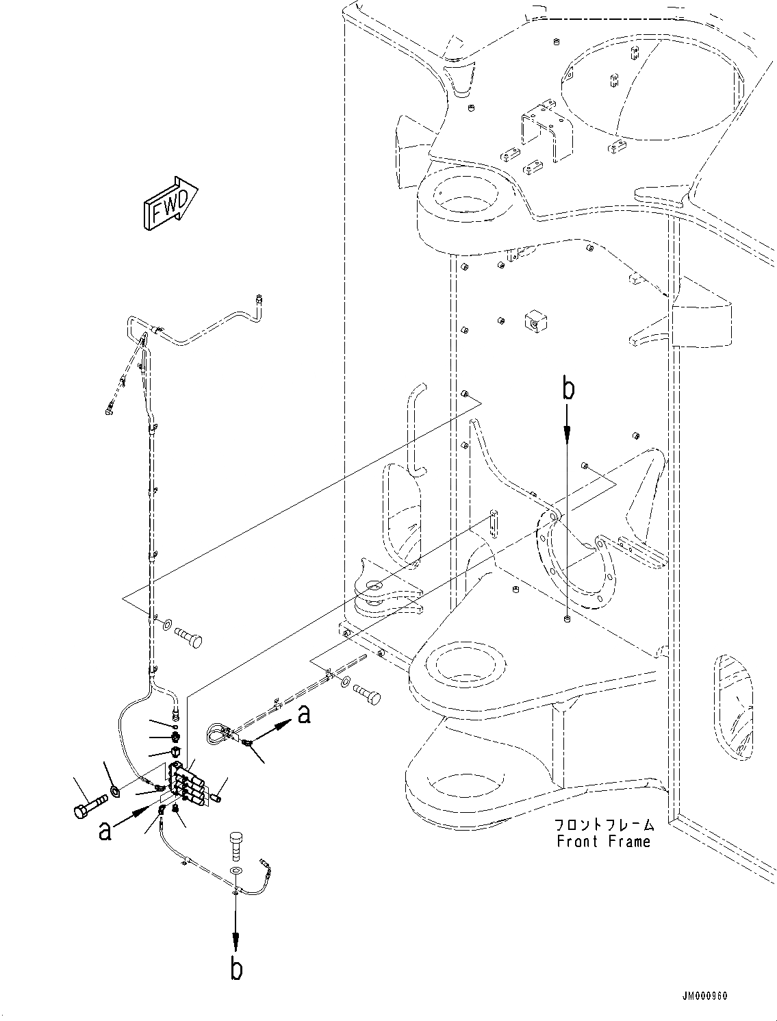 Схема запчастей Komatsu WA1200-6 - АВТОМАТИЧ.-СИСТ. СМАЗКИ СИСТЕМА, ВПРЫСК, ПЕРЕДН. (№-) АВТОМАТИЧ.-СИСТ. СМАЗКИ СИСТЕМА, PROVISION ДЛЯ SERVICE ЦЕНТР.