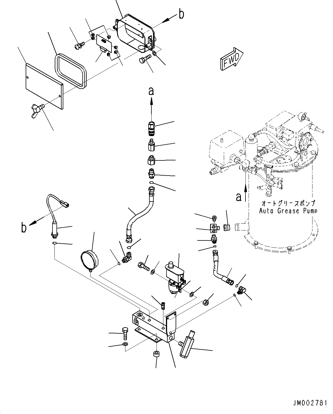 Схема запчастей Komatsu WA1200-6 - АВТОМАТИЧ.-СИСТ. СМАЗКИ СИСТЕМА, НАСОС СМАЗКИ КОМПОНЕНТЫ (№-) АВТОМАТИЧ.-СИСТ. СМАЗКИ СИСТЕМА, БЕЗ SERVICE ЦЕНТР.