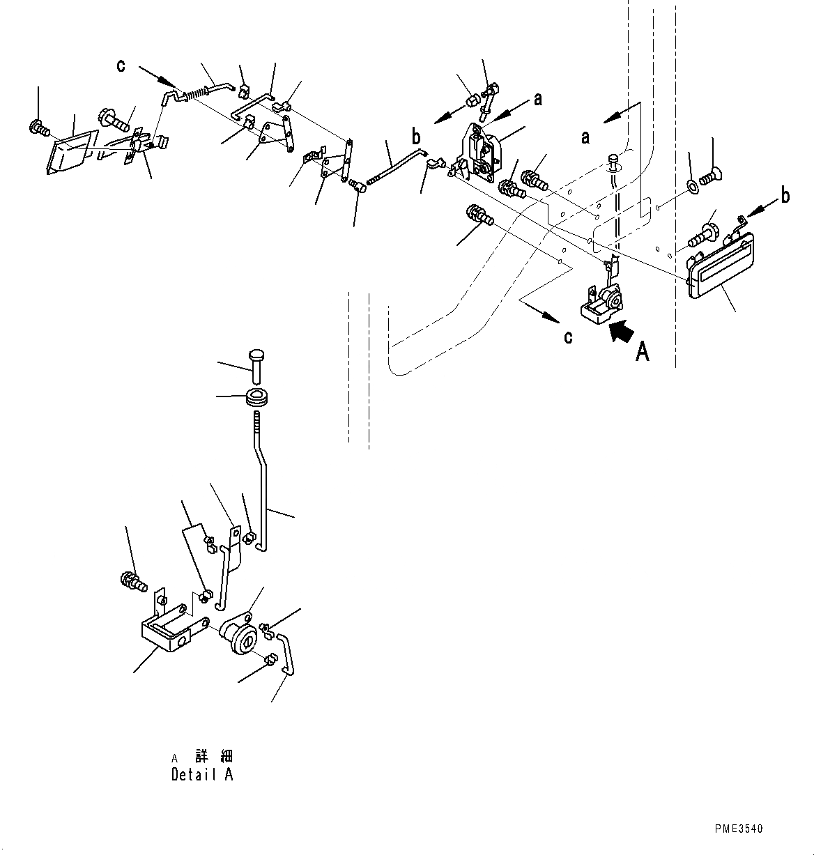 Схема запчастей Komatsu WA1200-6 - КАБИНА, ЗАМОК ДВЕРИ, ЛЕВ. (№-) КАБИНА, С ЗАДН.VIEW МОНИТОР, TRAINER СИДЕНЬЕ