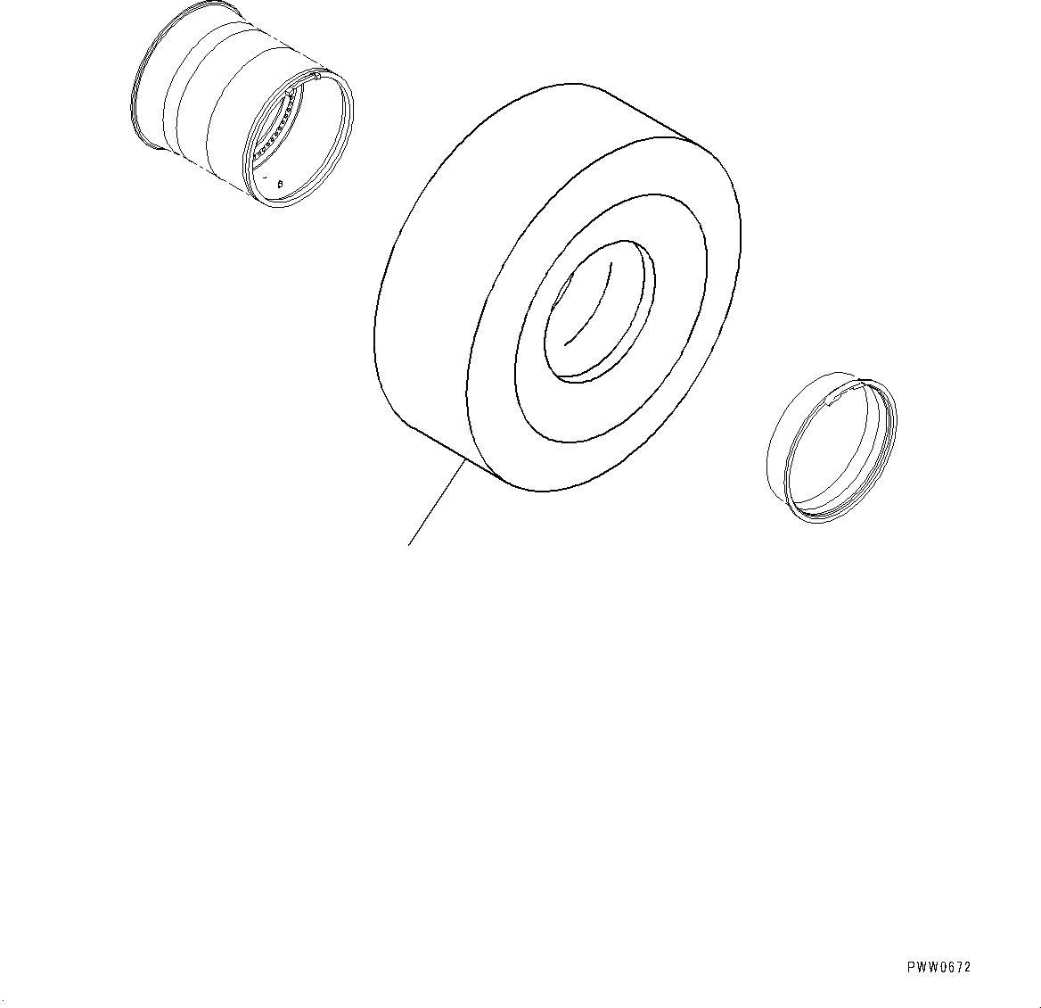 Схема запчастей Komatsu WA1200-6 - ШИНЫ (№-) ШИНЫ