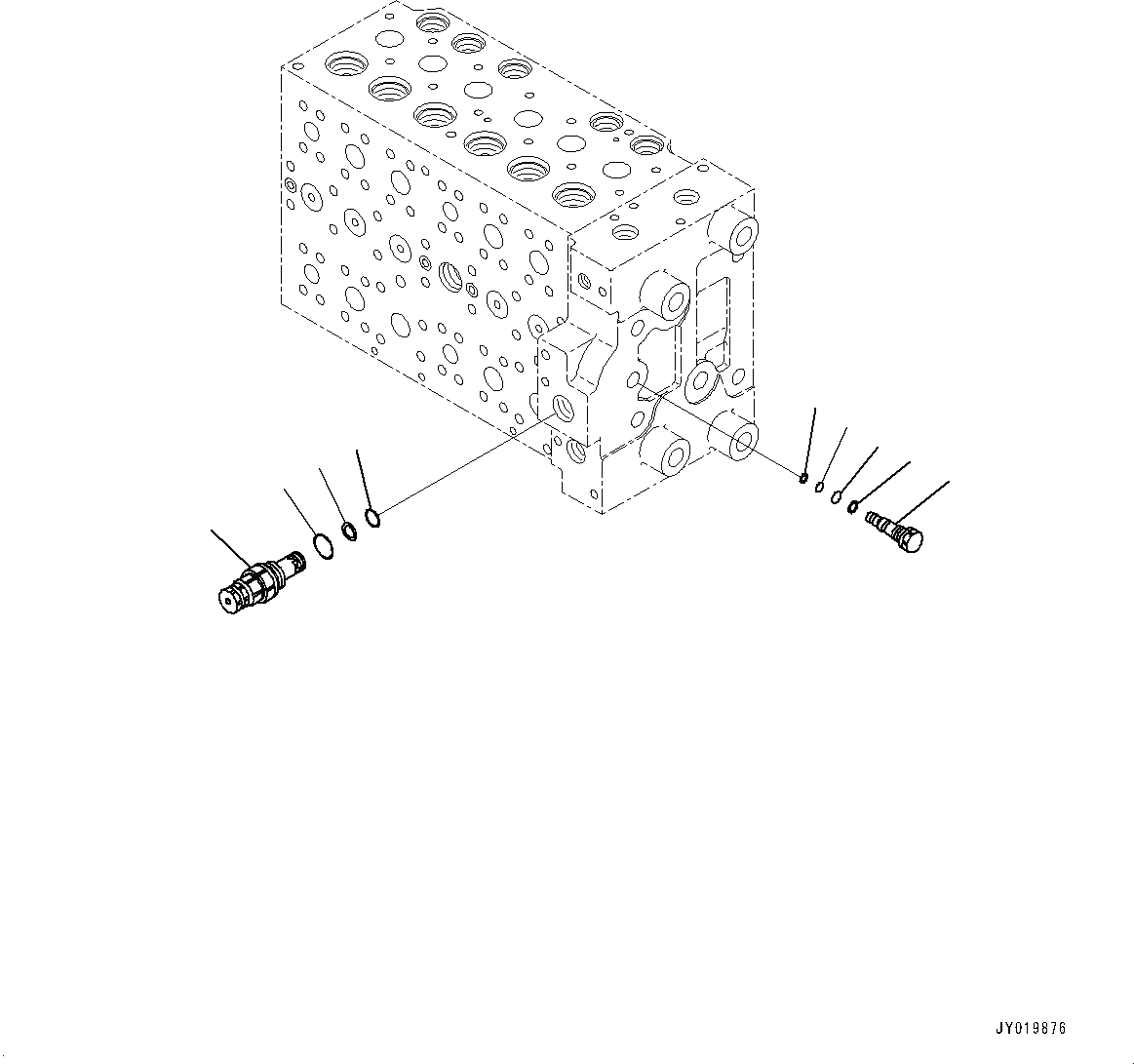 Схема запчастей Komatsu PC360LC-10 - УПРАВЛЯЮЩ. КЛАПАН, 8-СЕКЦИОНН. (/) (№7-) УПРАВЛЯЮЩ. КЛАПАН, С -СЕРВИСНЫЙ КЛАПАН