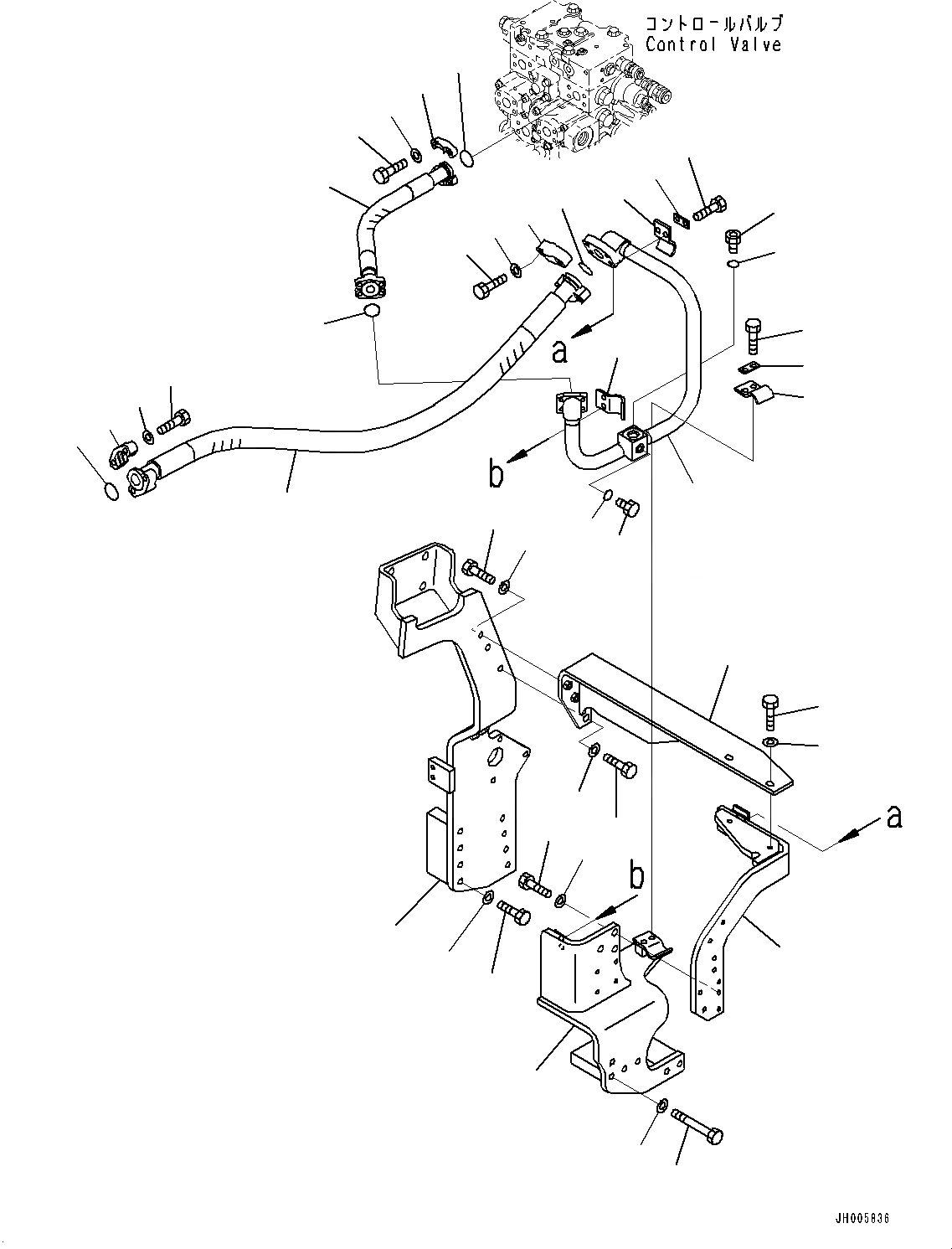 Схема запчастей Komatsu PC360LC-10 - НАВЕСН. ОБОРУД ТРУБЫ, ОСНОВН. ТРУБЫ, ЛЕВ. (№7-) НАВЕСН. ОБОРУД ТРУБЫ, С -ДОПОЛН. АКТУАТОР ТРУБЫ, АККУМУЛЯТОР, ДЛЯ СТРАН ЕС ARRANGEMENT