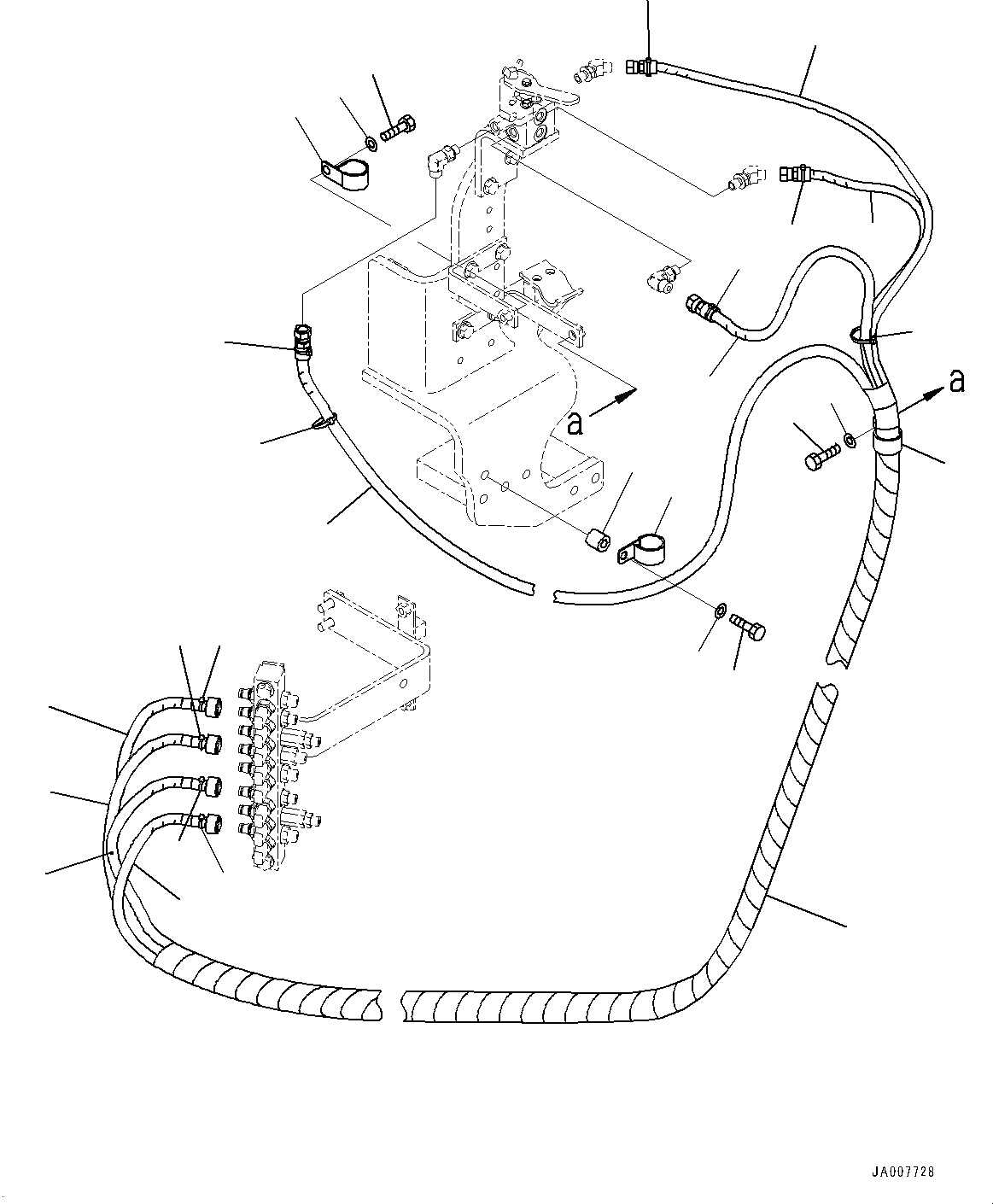 Схема запчастей Komatsu PC360LC-10 - MULTI УПРАВЛ-Е PATTERN БЛОК, ТРУБЫ (№7-) MULTI УПРАВЛ-Е PATTERN БЛОК, УПРАВЛ-Е PATTERN CHANGE OVER КЛАПАН (ISO/ЭКСКАВАТ.), -ДОПОЛН. АКТУАТОР ТРУБЫ, АККУМУЛЯТОР