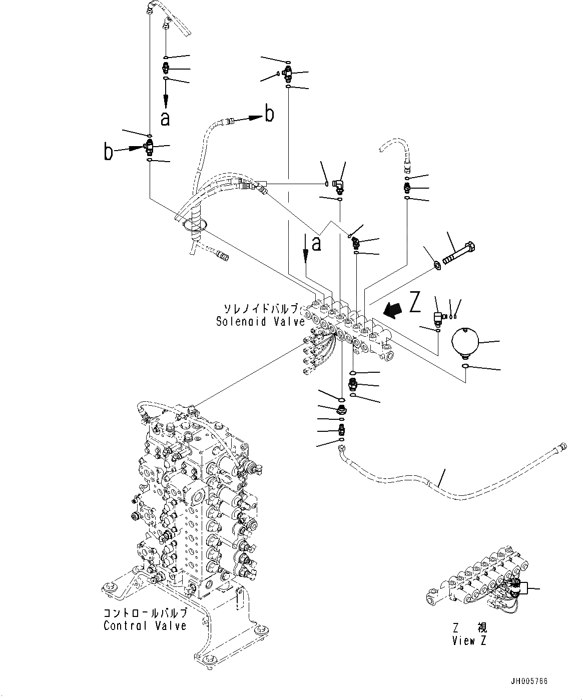 Схема запчастей Komatsu PC360LC-10 - СОЛЕНОИДНЫЙ КЛАПАН, СОЛЕНОИДНЫЙ КЛАПАН КОМПОНЕНТЫ (№7-) СОЛЕНОИДНЫЙ КЛАПАН, С -ДОПОЛН. АКТУАТОР ТРУБЫ, АККУМУЛЯТОР